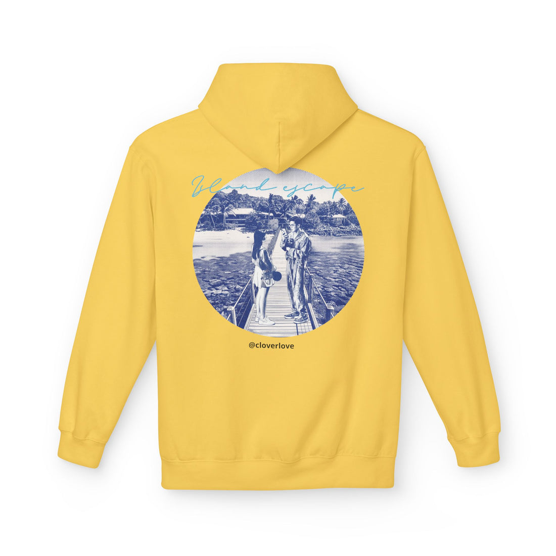 Kapuzenpulli für den Tropenurlaub | Romantisches Strandreise-Grafik-Sweatshirt