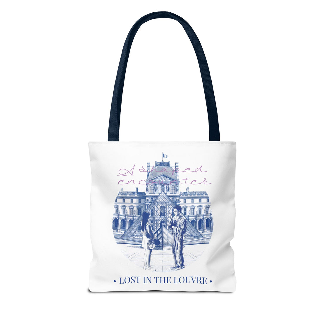 Louvre Paris Tote Bag | Vintage Museum Travel Canvas Bag