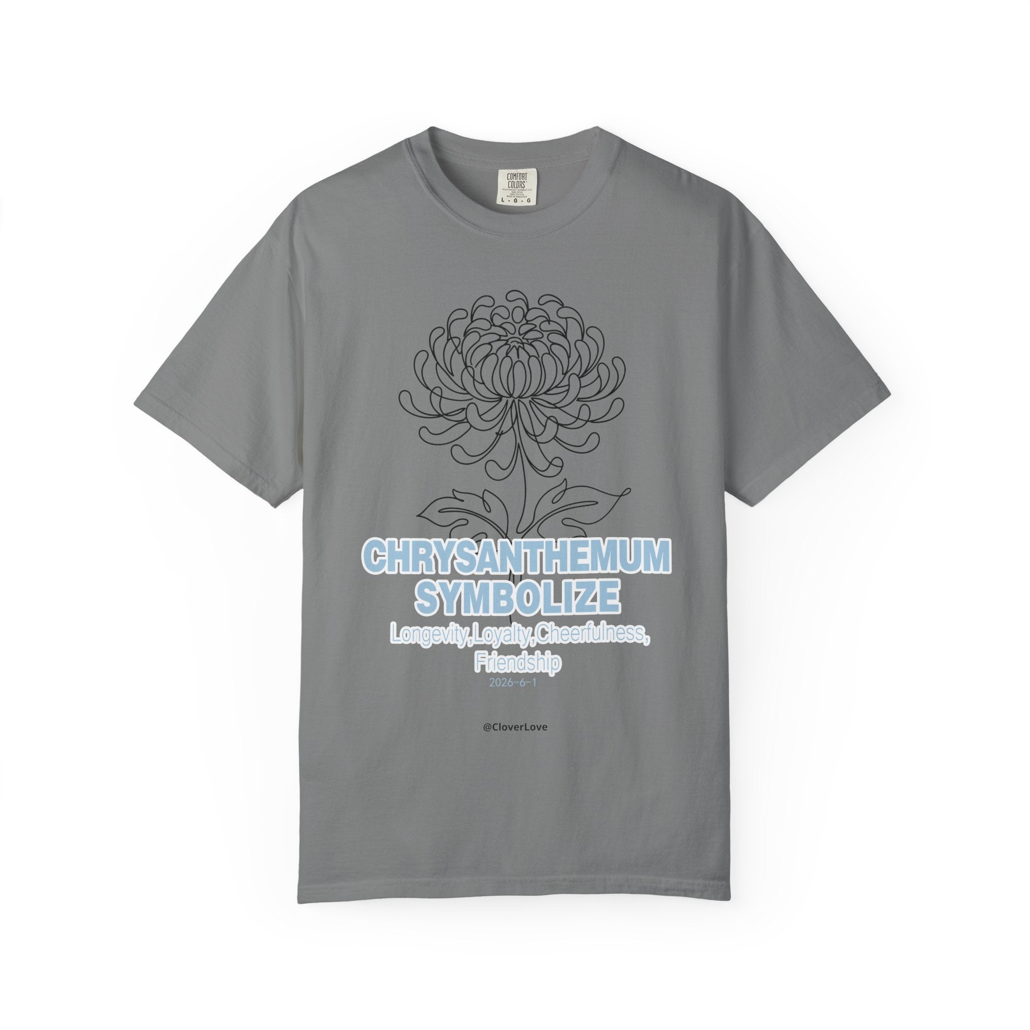 Chrysanthemum Flower T-Shirt - Botanical Graphic Shirt for Flower Lovers