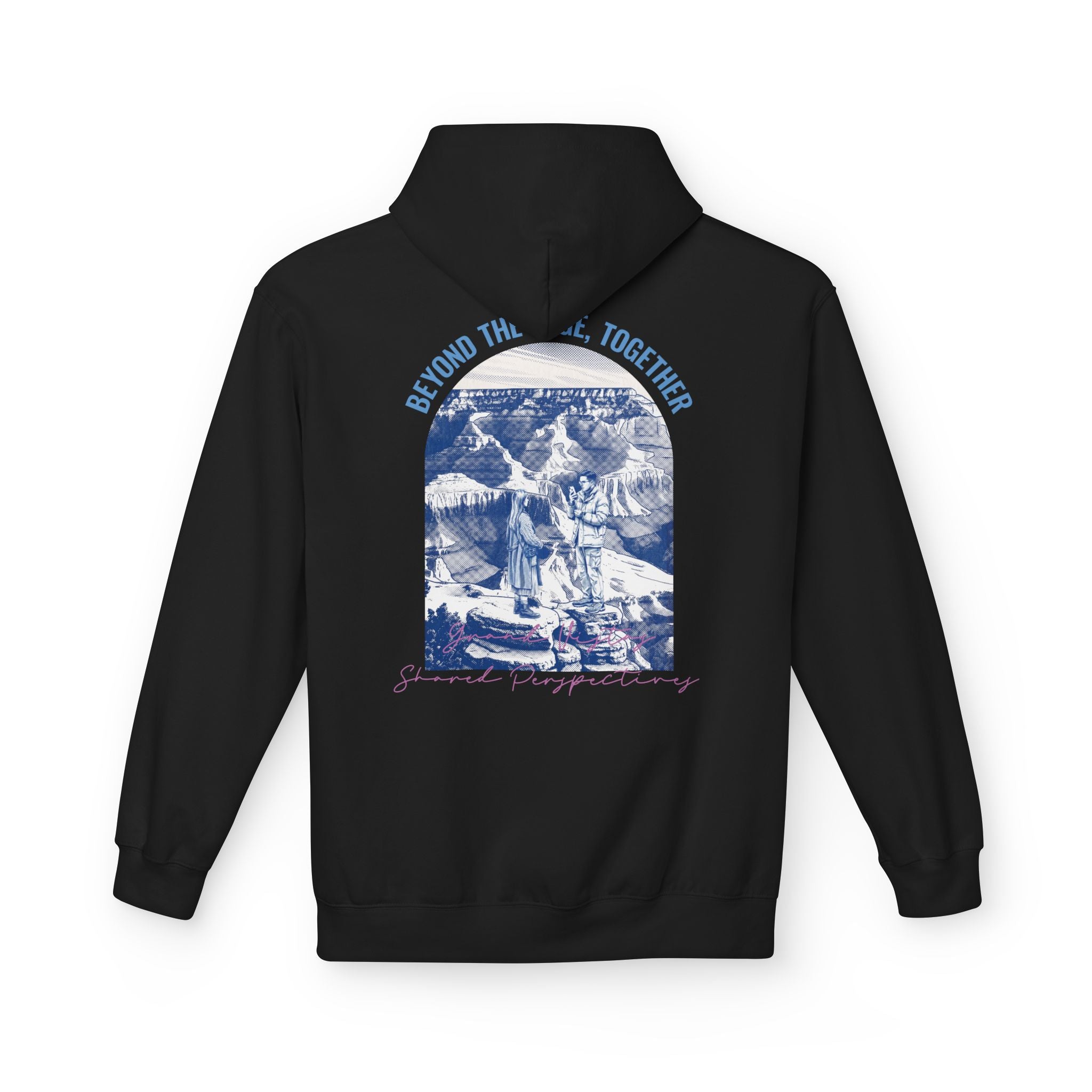 Beyond The Horizon Custom Travel Hoodie, Scenic Landmark Couple Gift