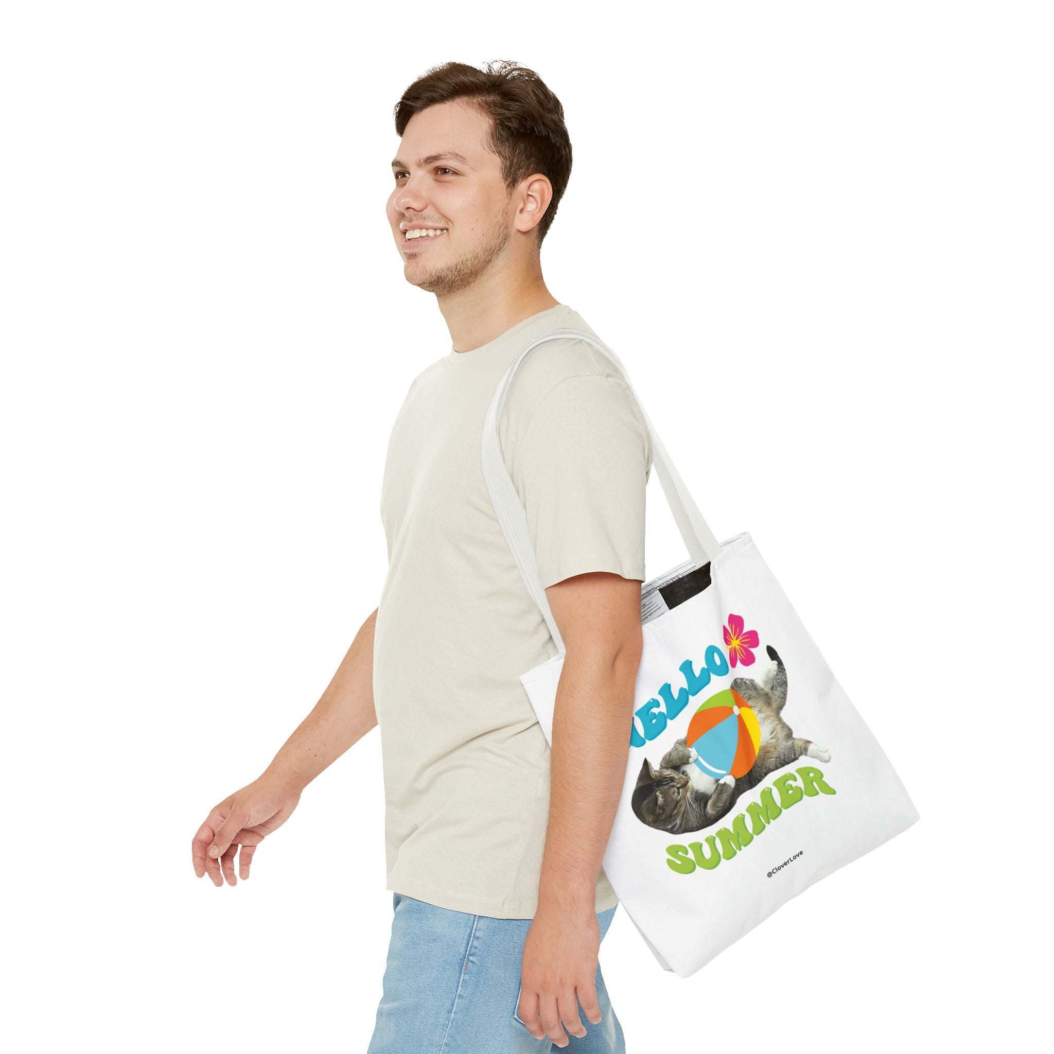 Custom Cat Tote Bag | Personalized Pet Photo Canvas Bag