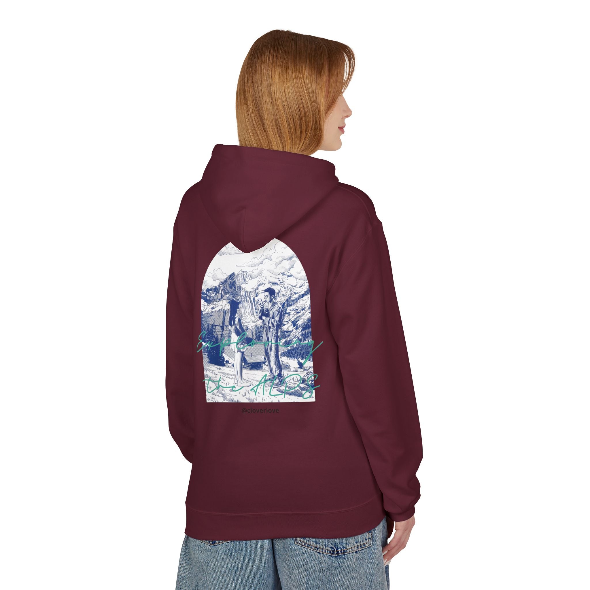Mountain Travel Hoodie | Abenteuerlandschaft Grafik Pullover