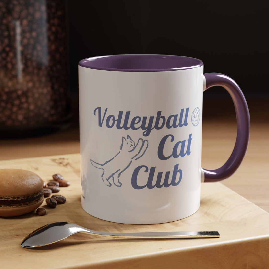 Volleyball-Liebhaber-Tasse | Katzen-Geschenk