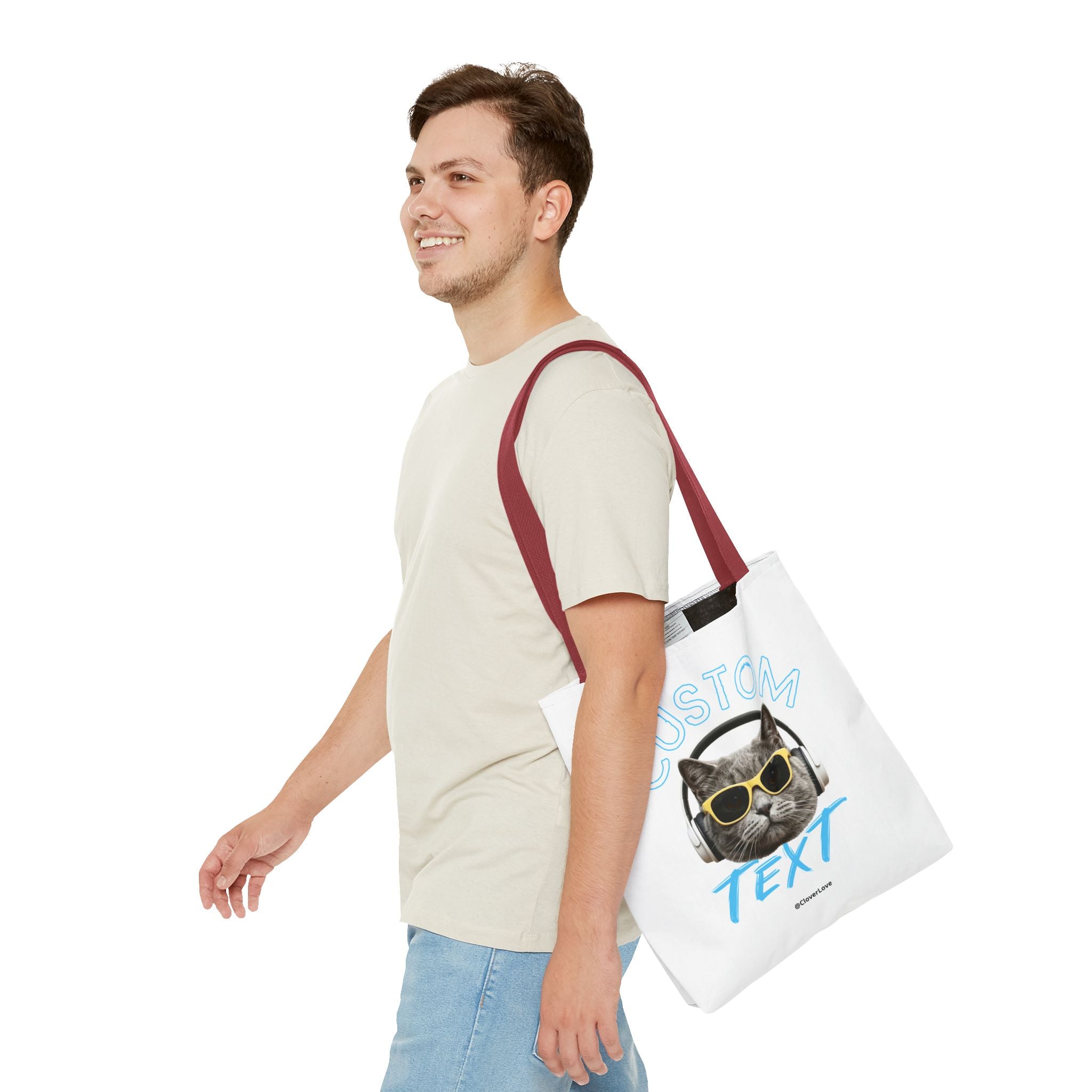 Summer Chill Cat Tote Bag | Funny Cat Lover Beach Bag