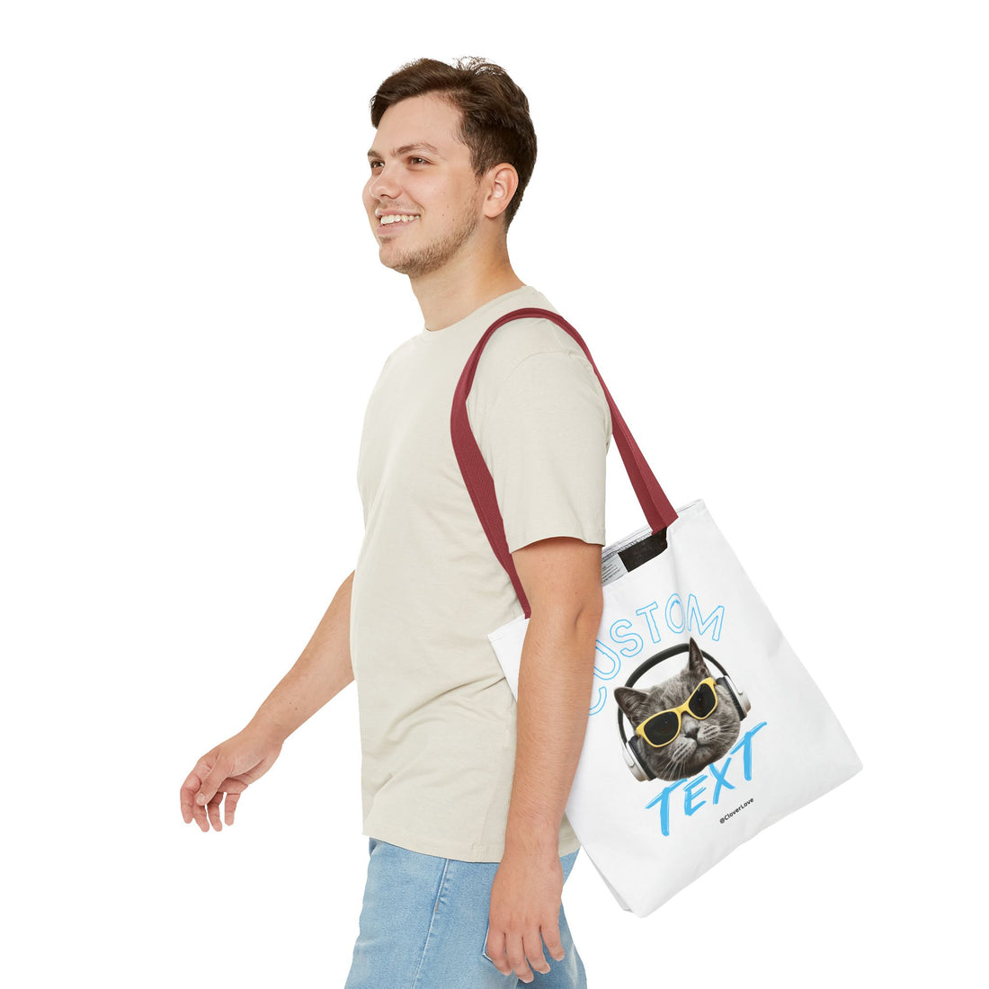 Summer Chill Cat Tote Bag | Funny Cat Lover Beach Bag