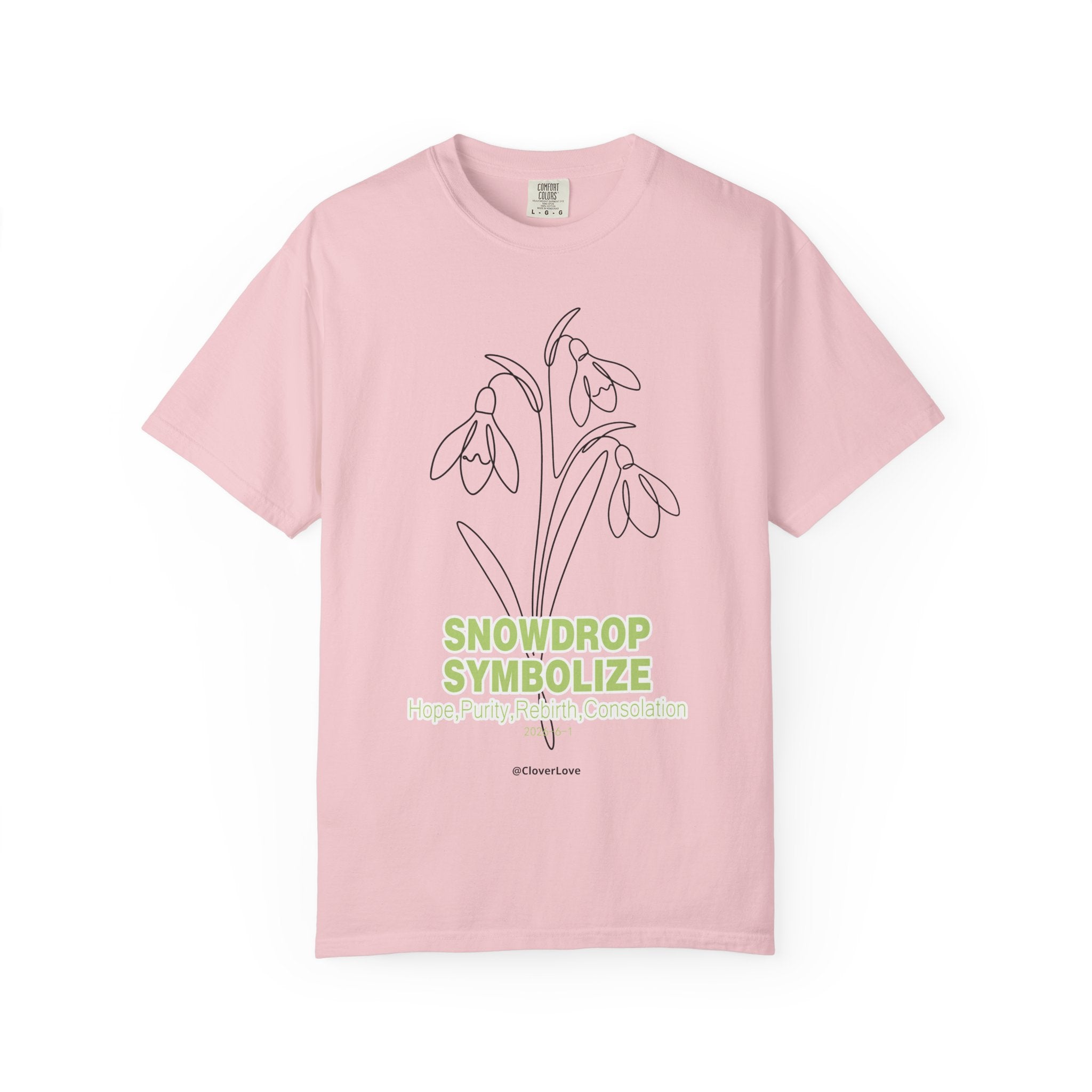 Snowdrop Flower T-Shirt - Botanical Shirt for Flower Lovers