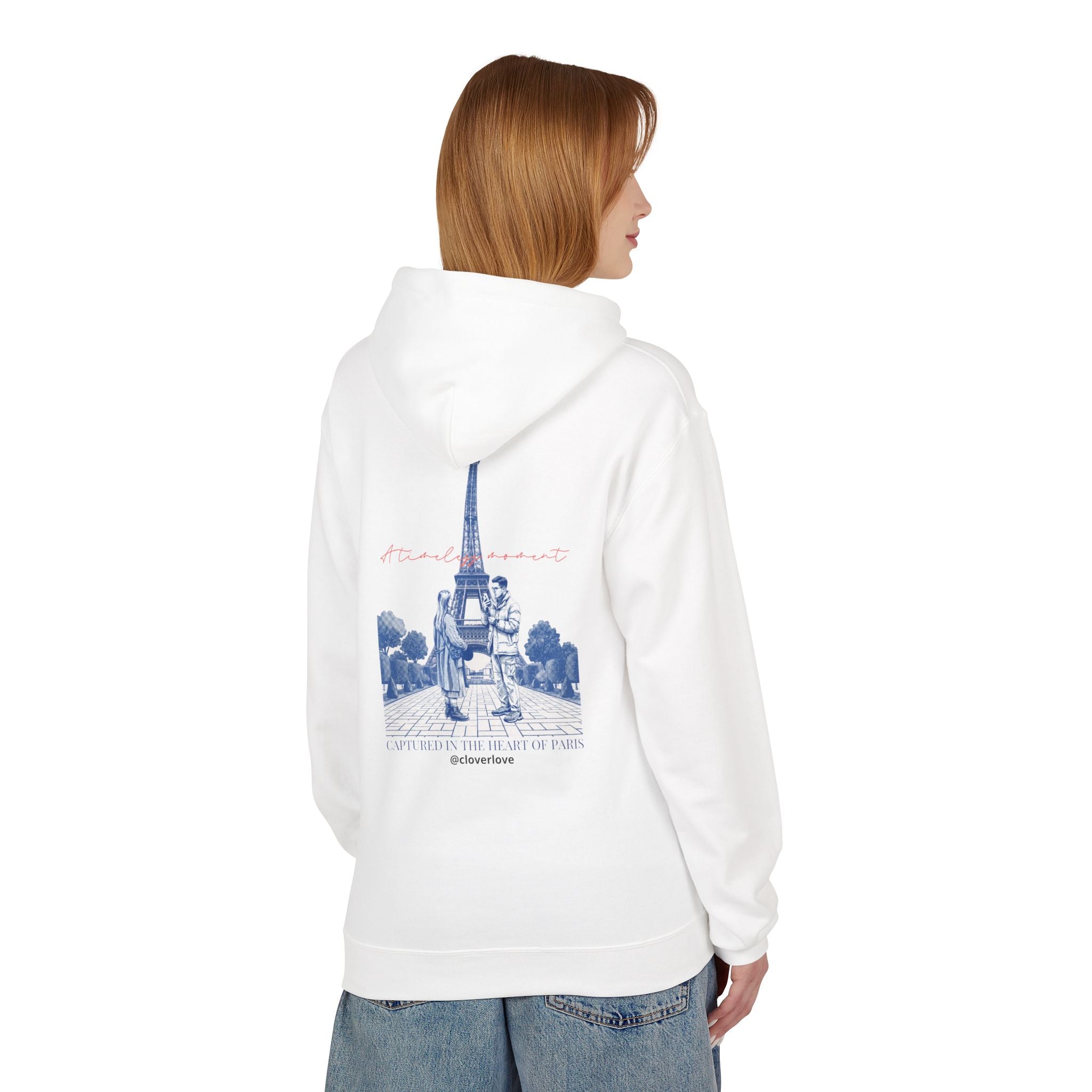Paris Eiffelturm Hoodie | Romantisches Reise-Grafik-Sweatshirt