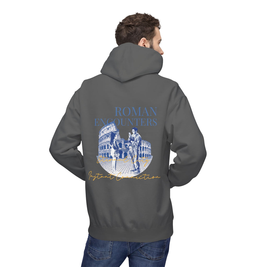 Roman Encounters Hoodie | Colosseum Travel Landmark Sweatshirt