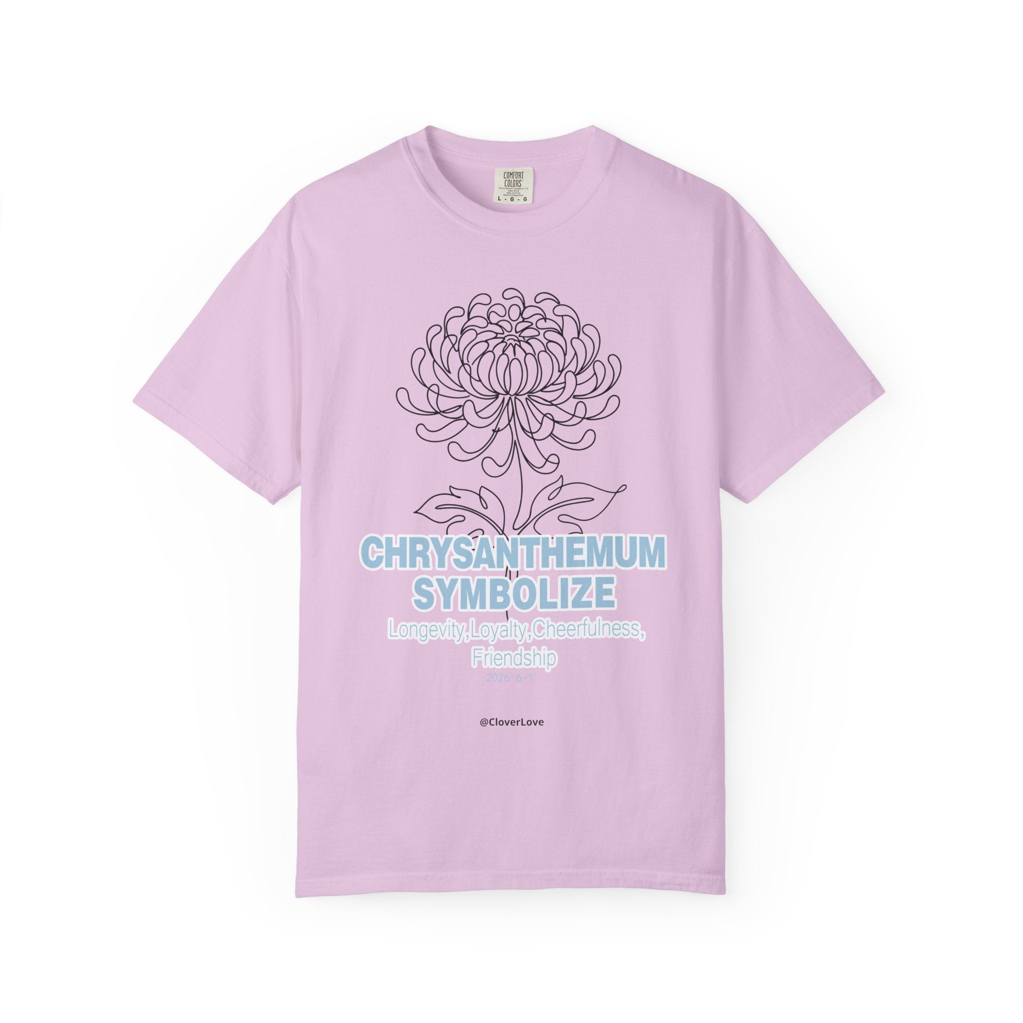 Chrysanthemum Flower T-Shirt - Botanical Graphic Shirt for Flower Lovers