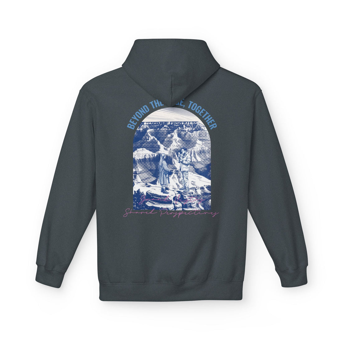Beyond The Horizon Custom Travel Hoodie, Scenic Landmark Couple Gift