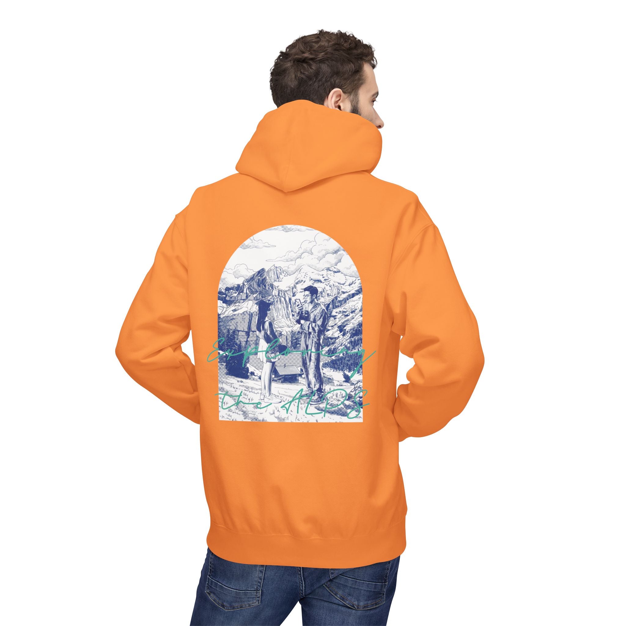 Mountain Travel Hoodie | Adventure Landscape Graphic Pullover