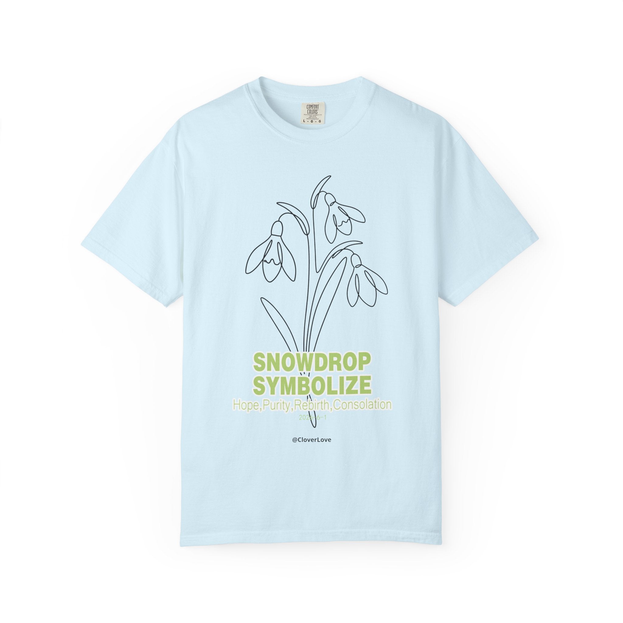 Snowdrop Flower T-Shirt - Botanical Shirt for Flower Lovers