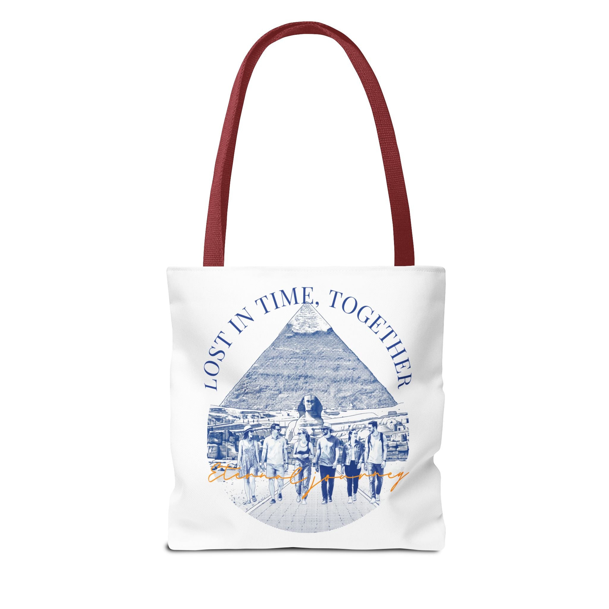 Egypt Pyramid Tote Bag | Vintage Travel Explorer Canvas Bag