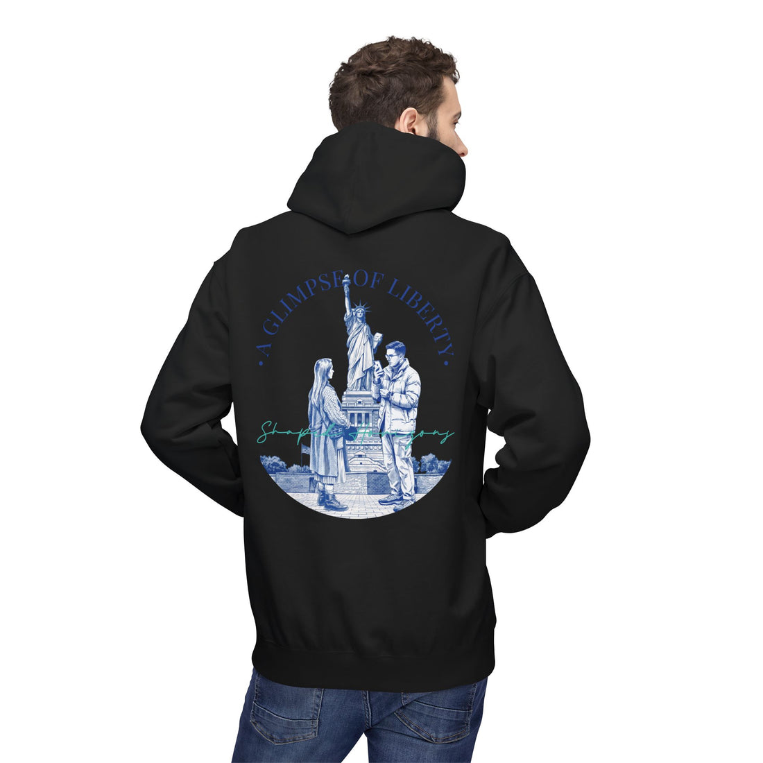 Statue of Liberty Adventure Hoodie | Vintage New York Travel Sweatshirt