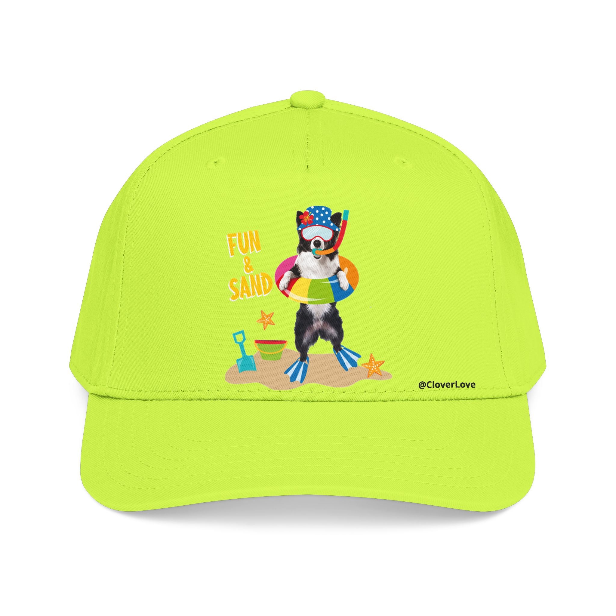 Custom Summer Beach Dog Hat, Fun & Sand Pet Baseball Cap, Personalized Dog Lover Gift