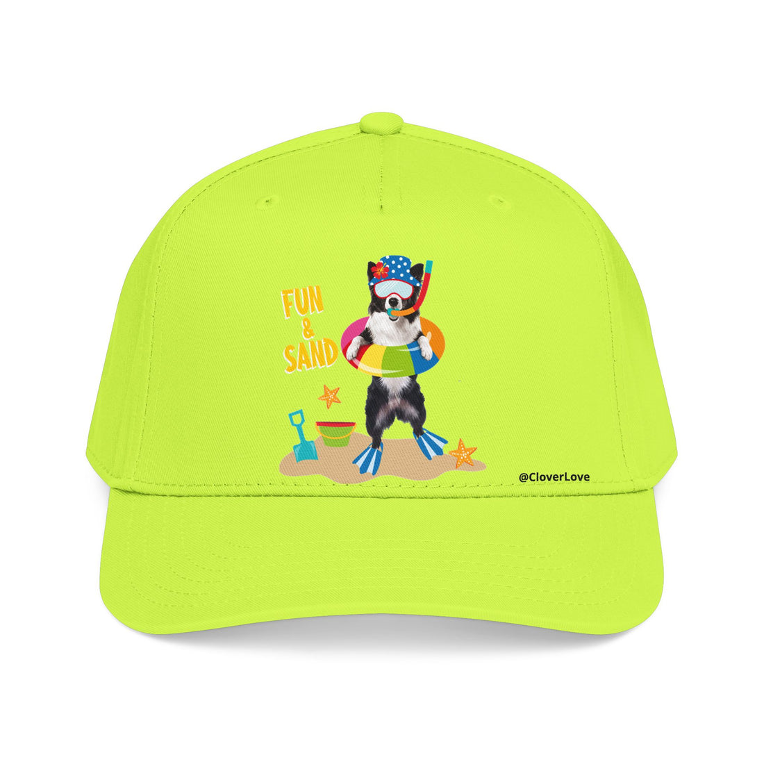 Custom Summer Beach Dog Hat, Fun & Sand Pet Baseball Cap, Personalized Dog Lover Gift