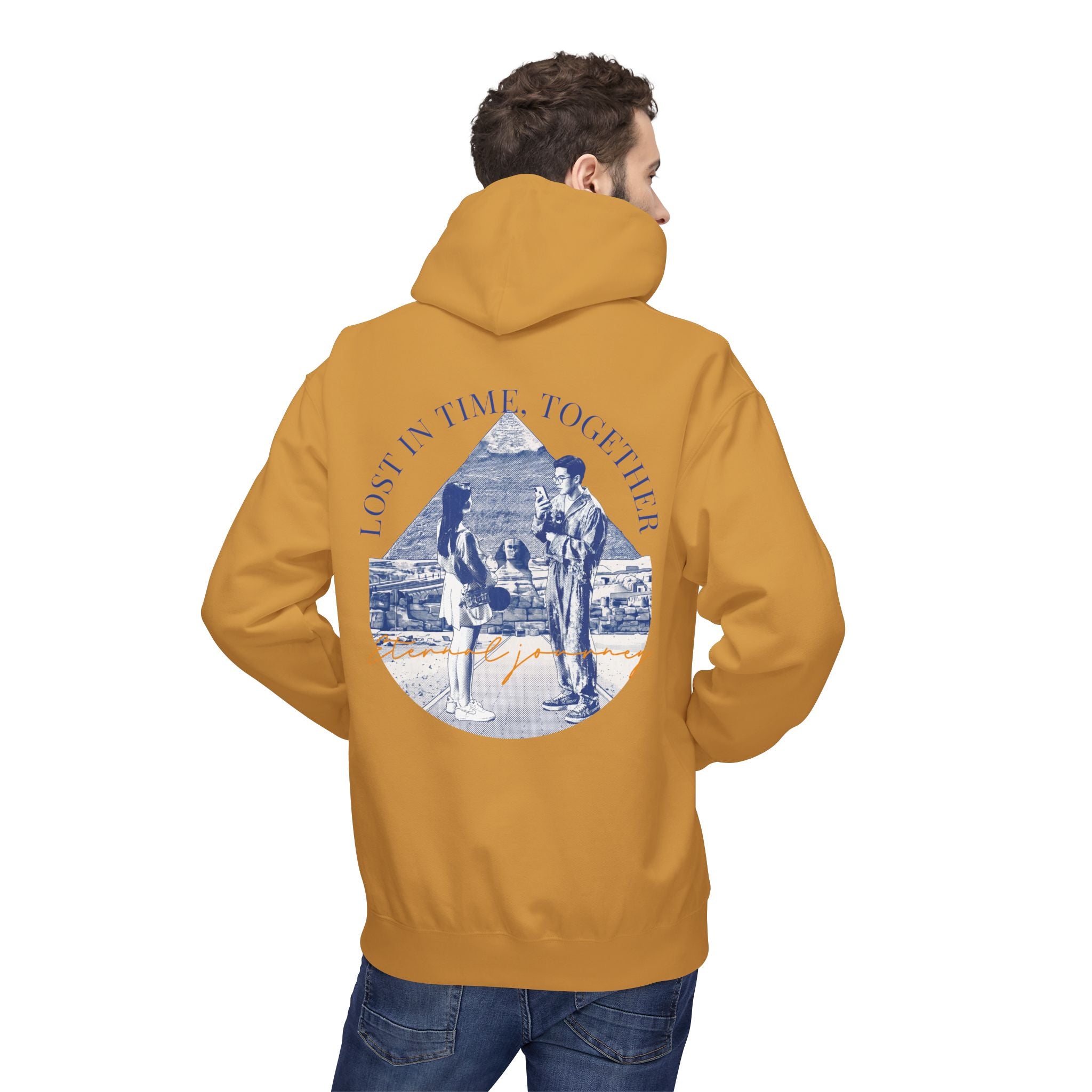 Vintage Travel Hoodie | Couple Landmark Graphic Sweatshirt