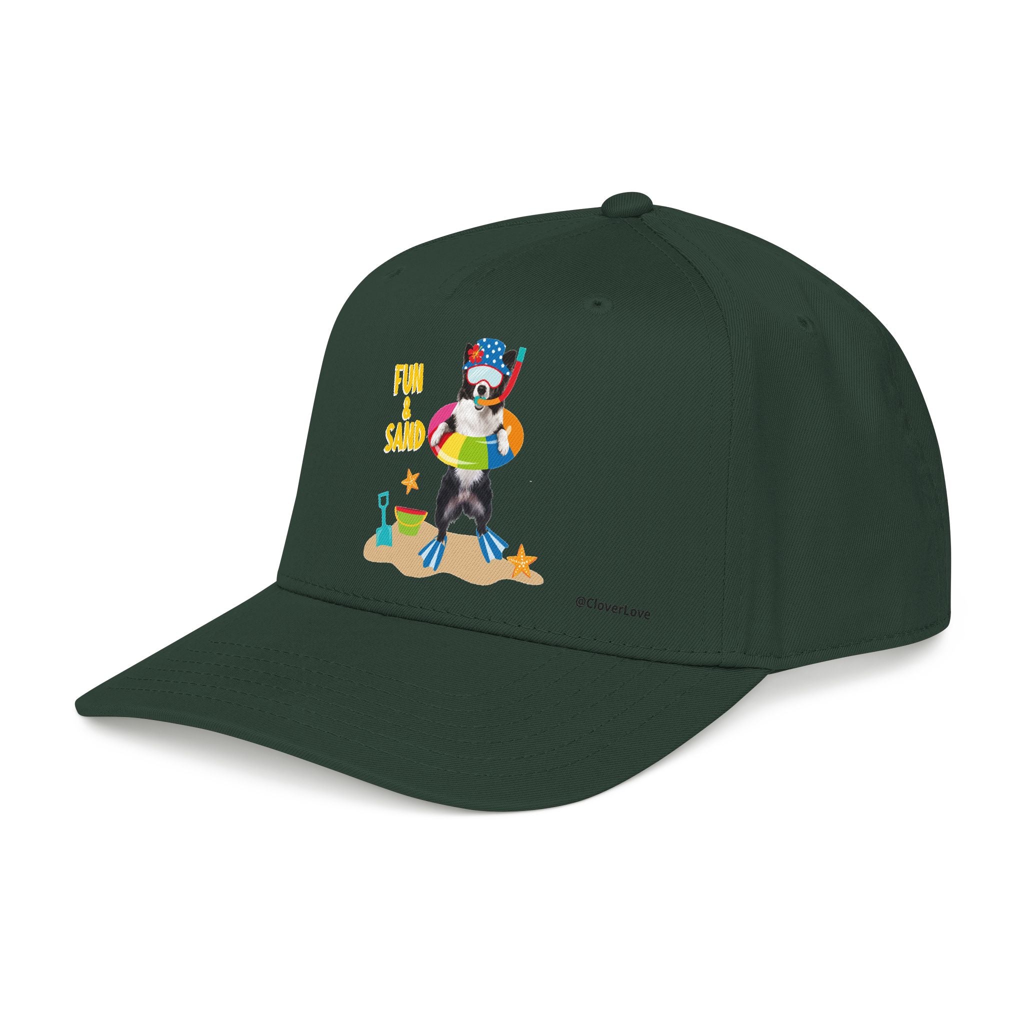 Custom Summer Beach Dog Hat, Fun & Sand Pet Baseball Cap, Personalized Dog Lover Gift