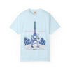 Custom Paris Landmark T-Shirt - Vintage Paris Memory Tee, Travel Lover Gift