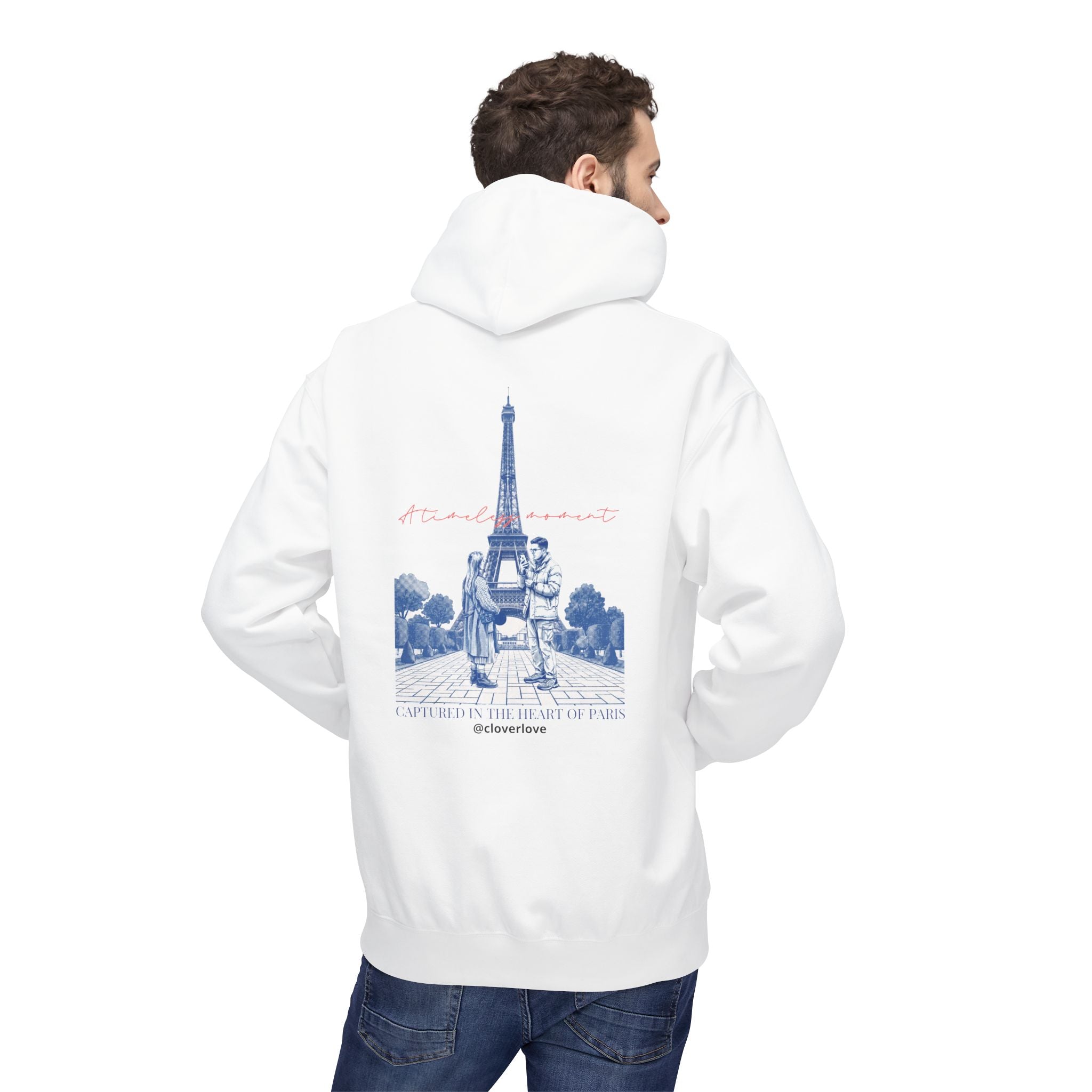 Paris Eiffelturm Hoodie | Romantisches Reise-Grafik-Sweatshirt