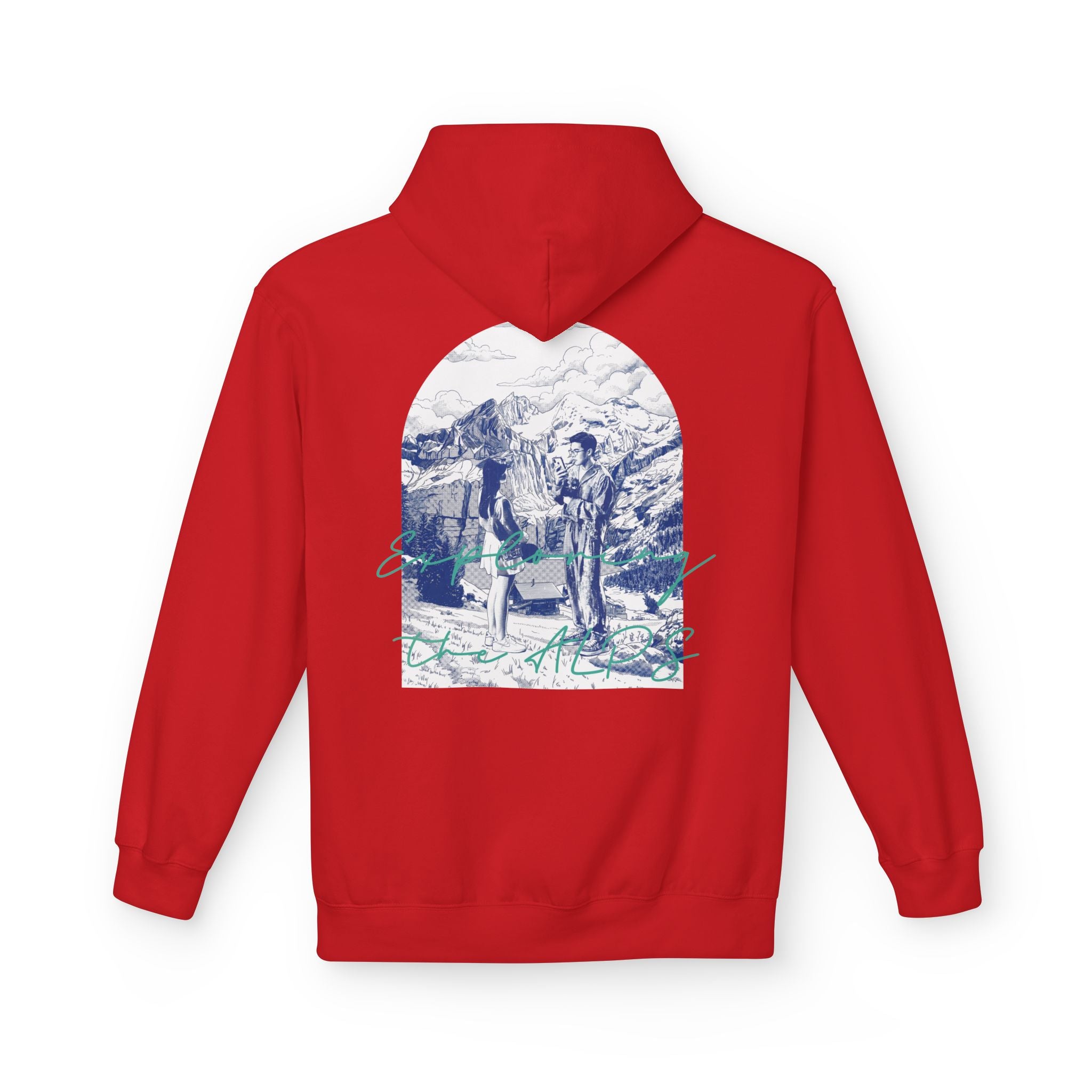 Mountain Travel Hoodie | Adventure Landscape Graphic Pullover