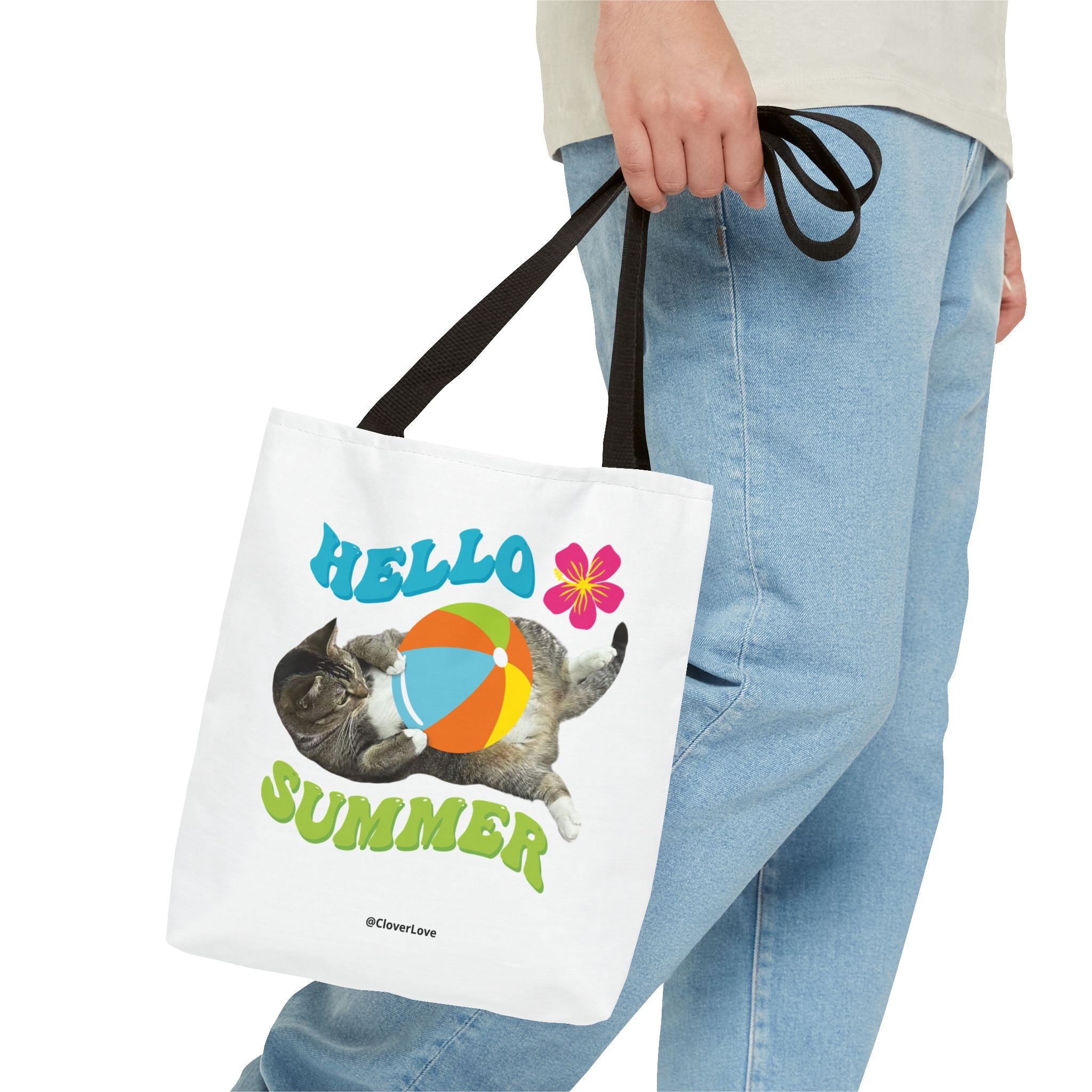 Custom Cat Tote Bag | Personalized Pet Photo Canvas Bag