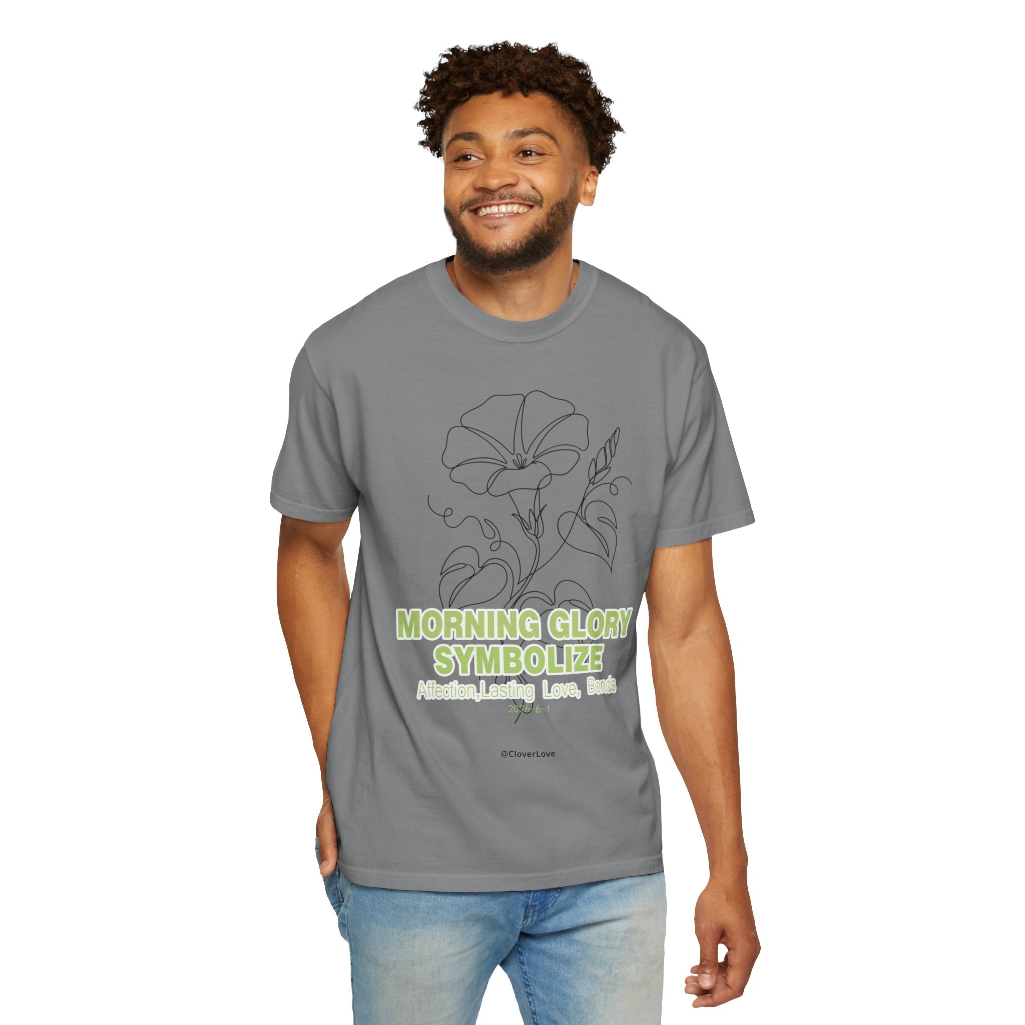 Morning Glory Flower T-Shirt - Botanical Graphic Shirt for Flower Lovers