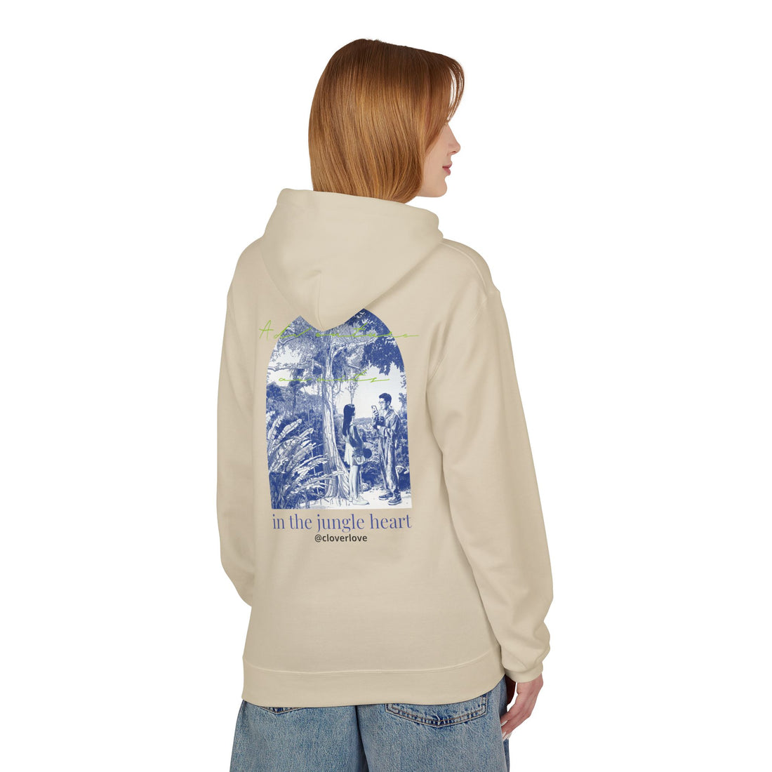 Dschungel-Abenteuer Hoodie – Vintage Tropical Travel Grafik Pullover Sweatshirt