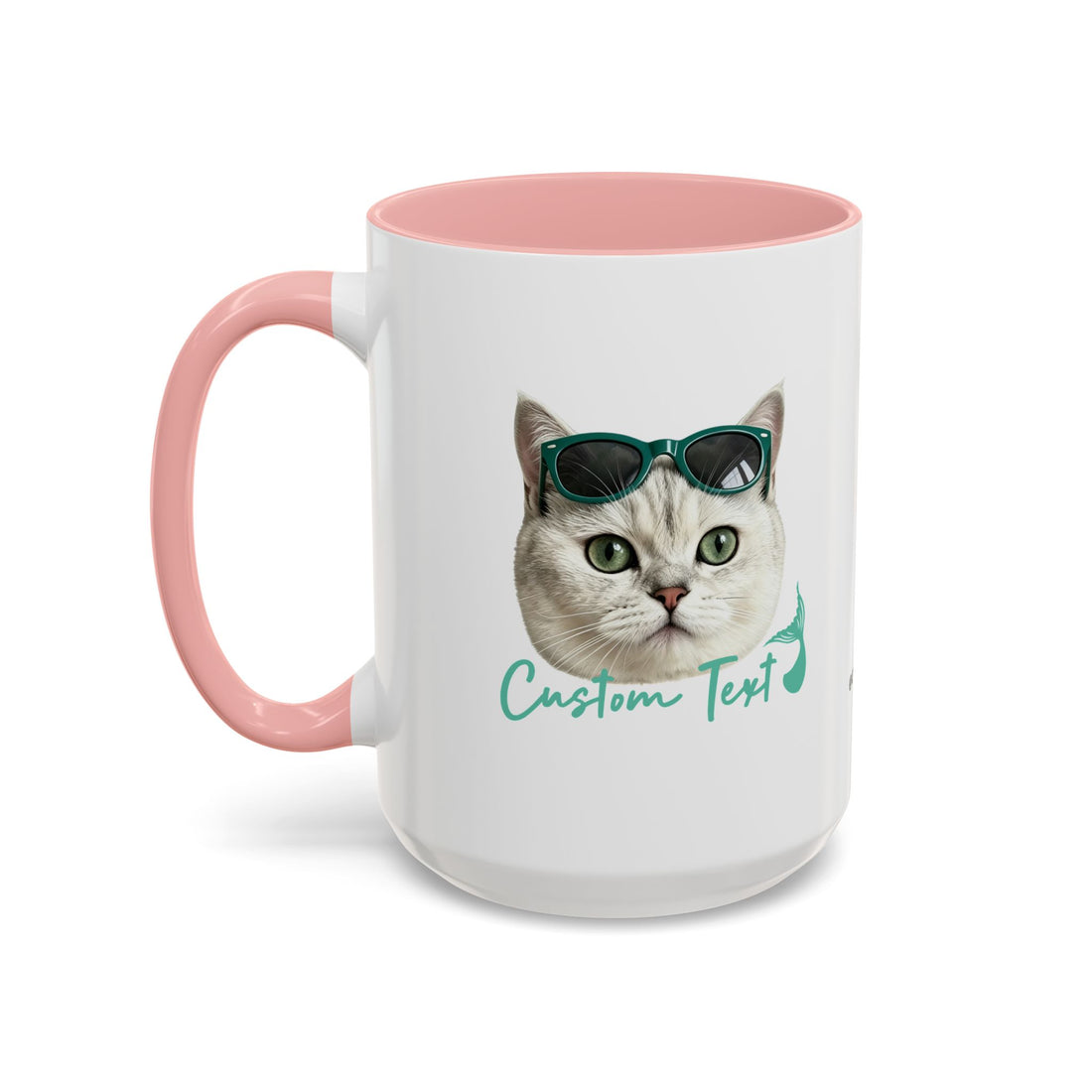 Mermaid Cat Summer Mug | Personalized Cat Coffee Cup With Custom Text