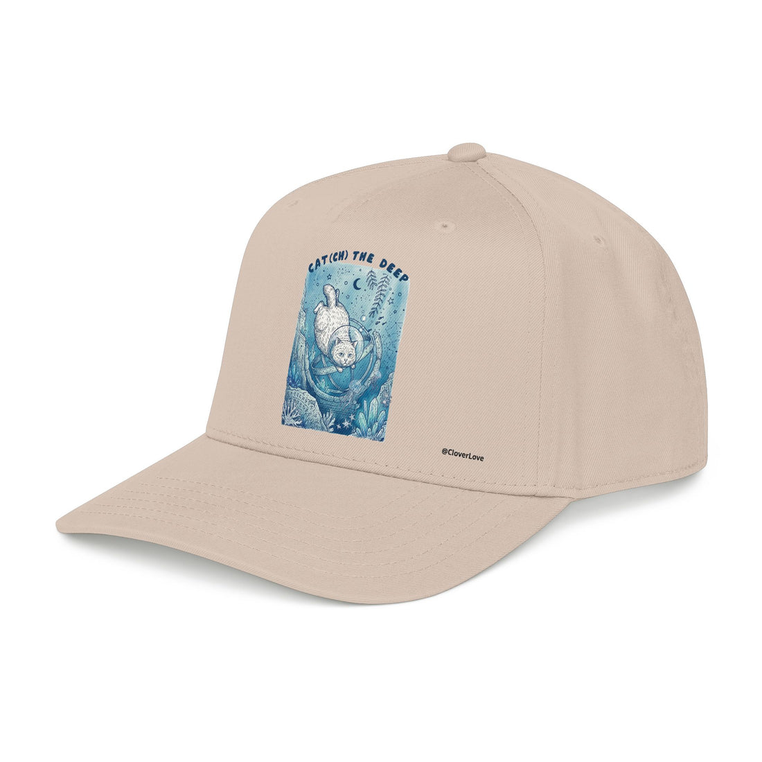 Deep Sea Cat Hat - Underwater Adventure Baseball Cap, Ocean Explorer Gift, Cat Lover Hat