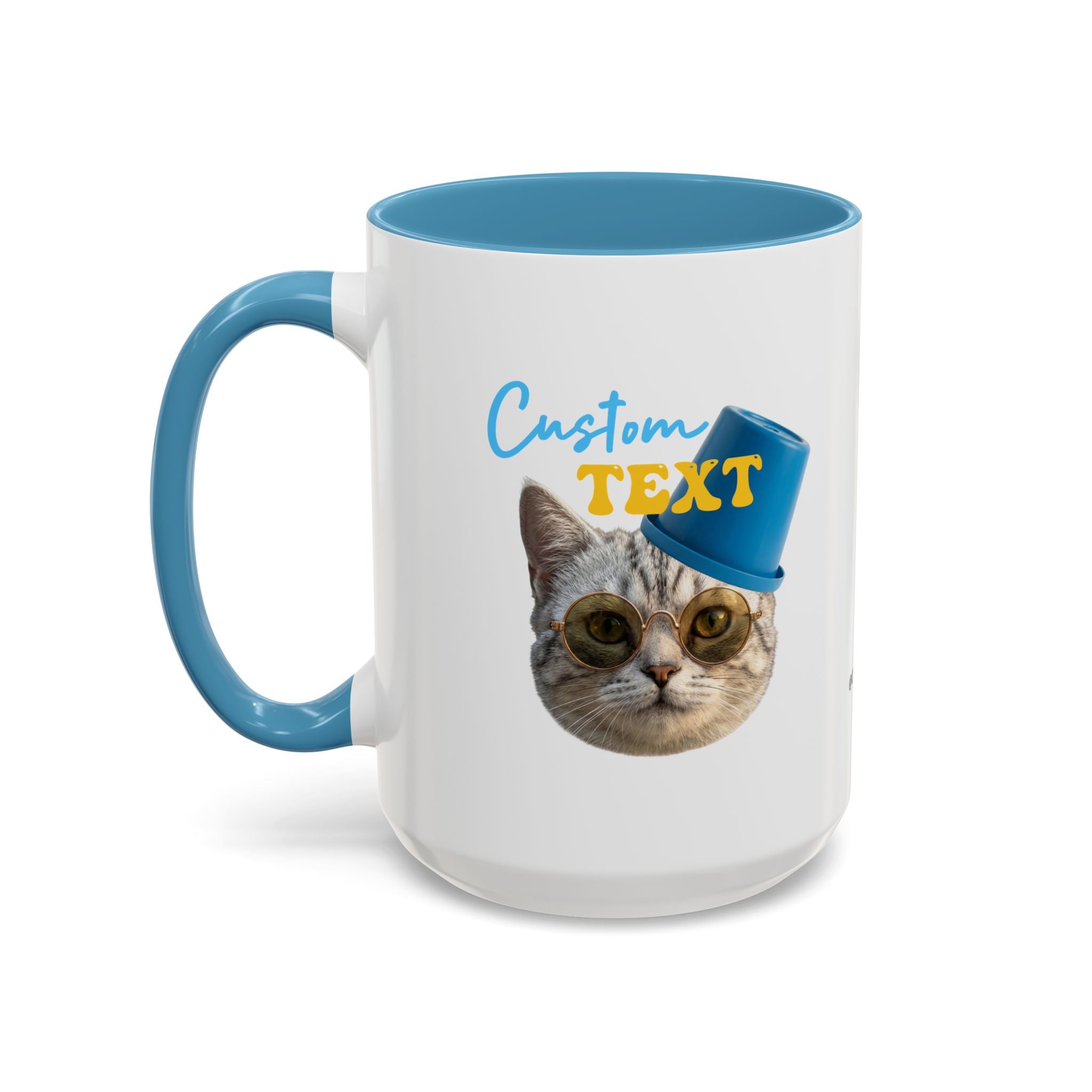 Funny Summer Cat Mug | Personalized Beach Cat Coffee Cup With Custom Text