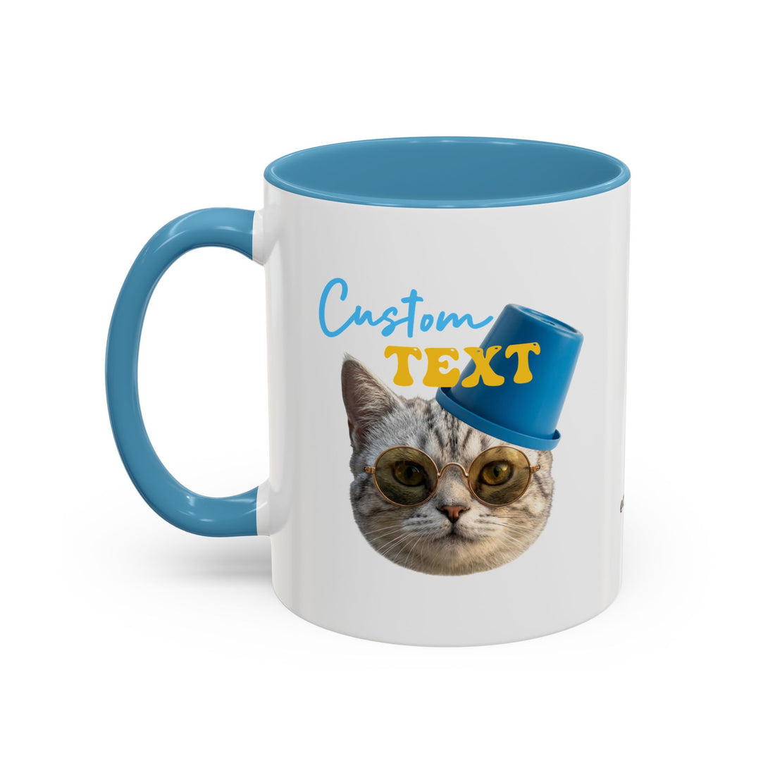 Funny Summer Cat Mug | Personalized Beach Cat Coffee Cup With Custom Text