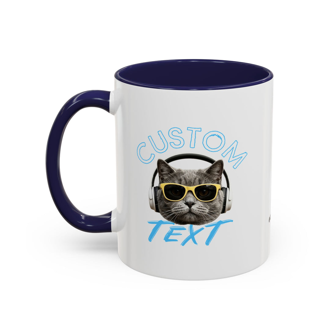 Chill Cat Summer Mug | Personalized Cat Photo Coffee Cup With Custom Text