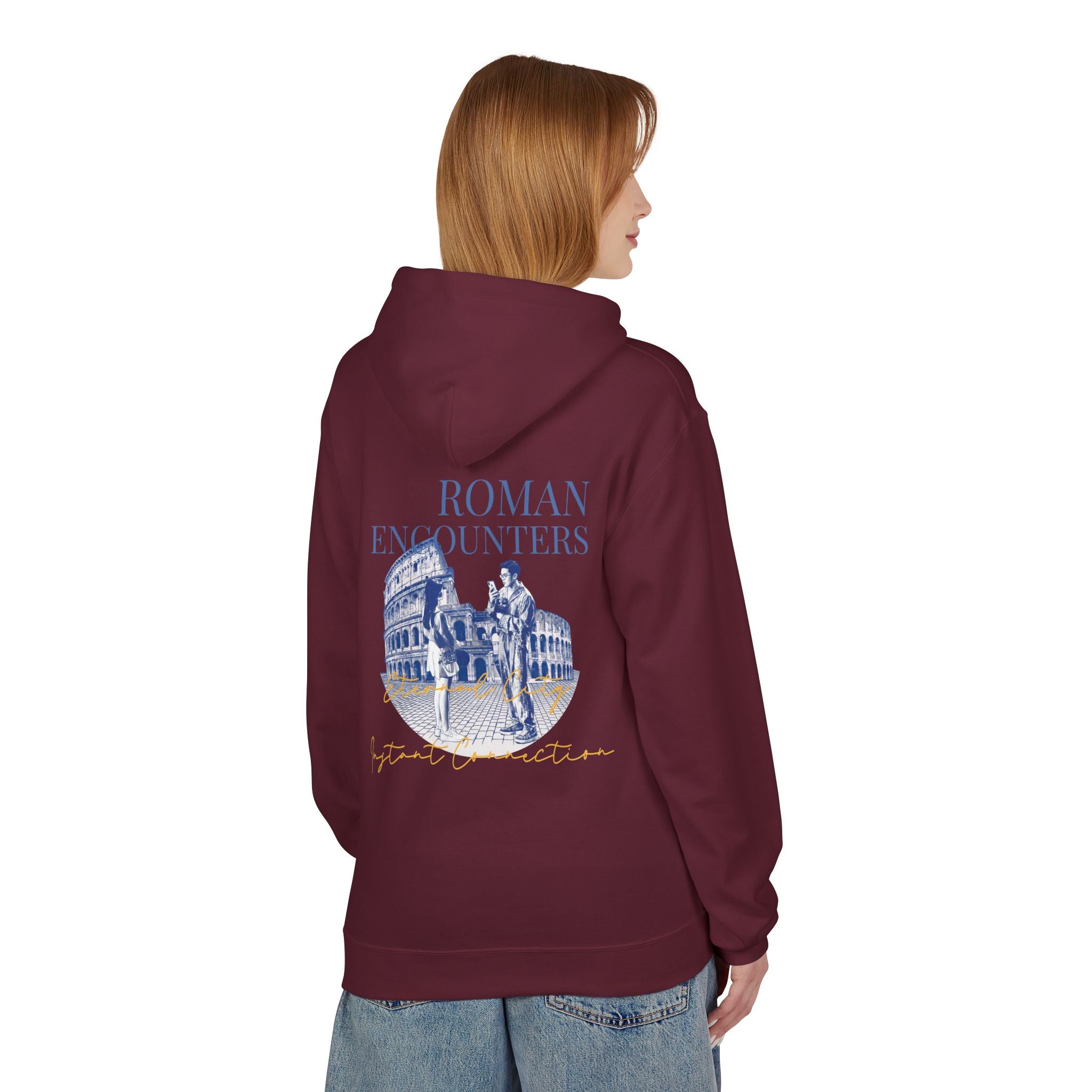 Roman Encounters Hoodie | Colosseum Travel Landmark Sweatshirt