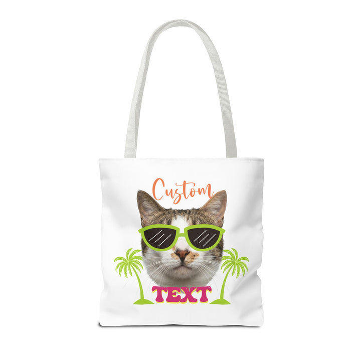 Custom Cat Tote Bag | Personalized Pet Photo Summer Bag
