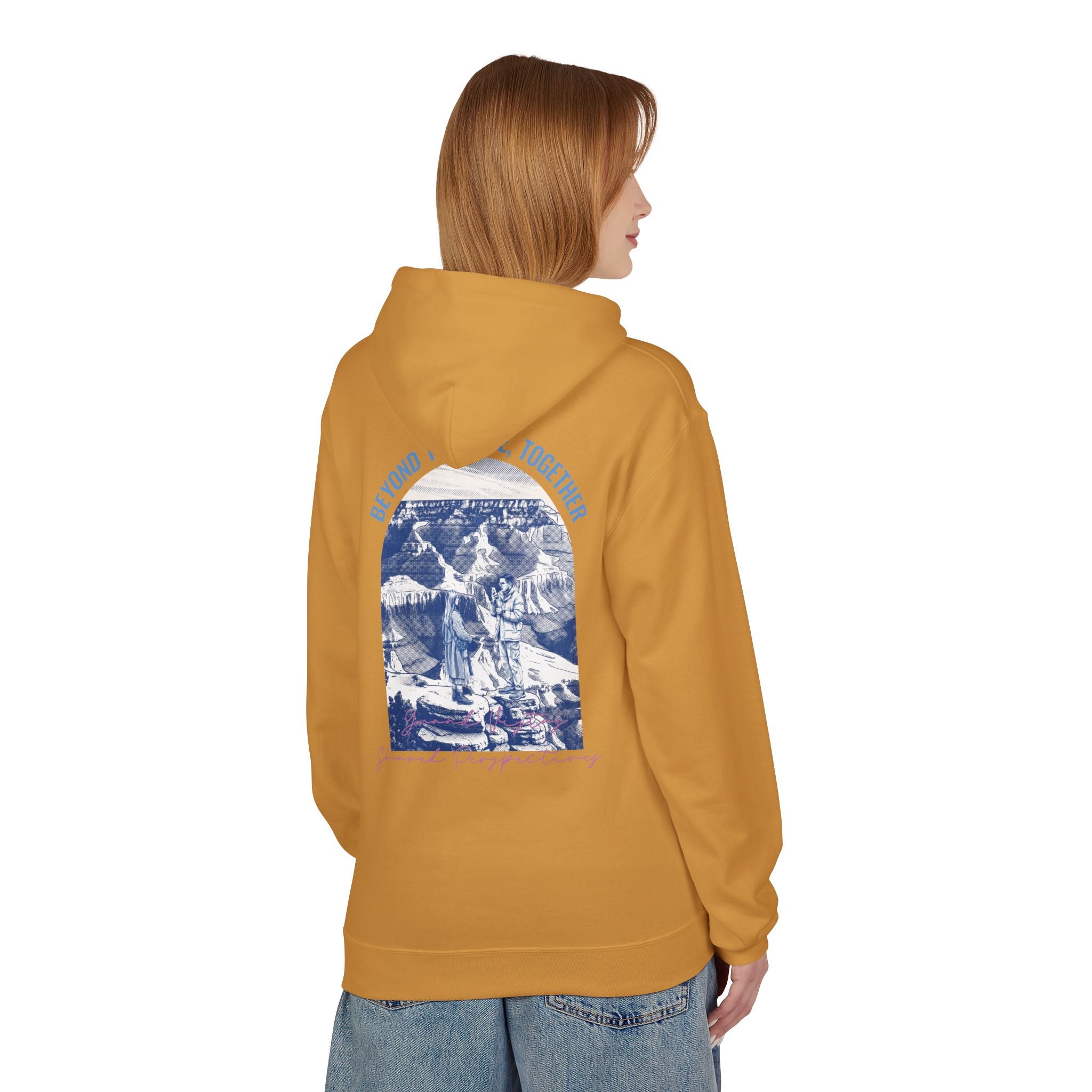 Beyond The Horizon Custom Travel Hoodie, Scenic Landmark Couple Gift