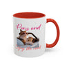 Road Trip Cat Mug | Personalized Summer Cat Coffee Cup With Custom Text