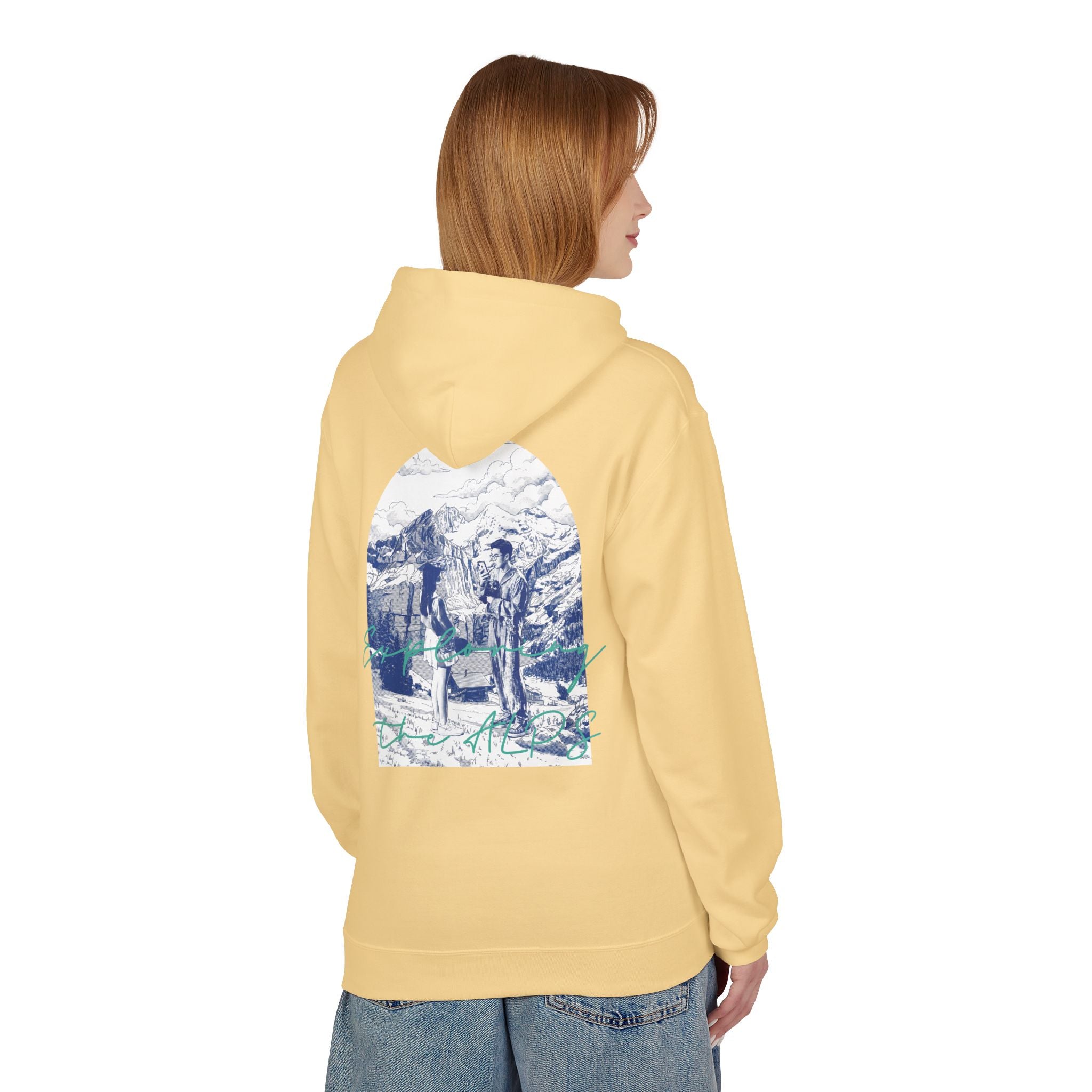 Mountain Travel Hoodie | Adventure Landscape Graphic Pullover