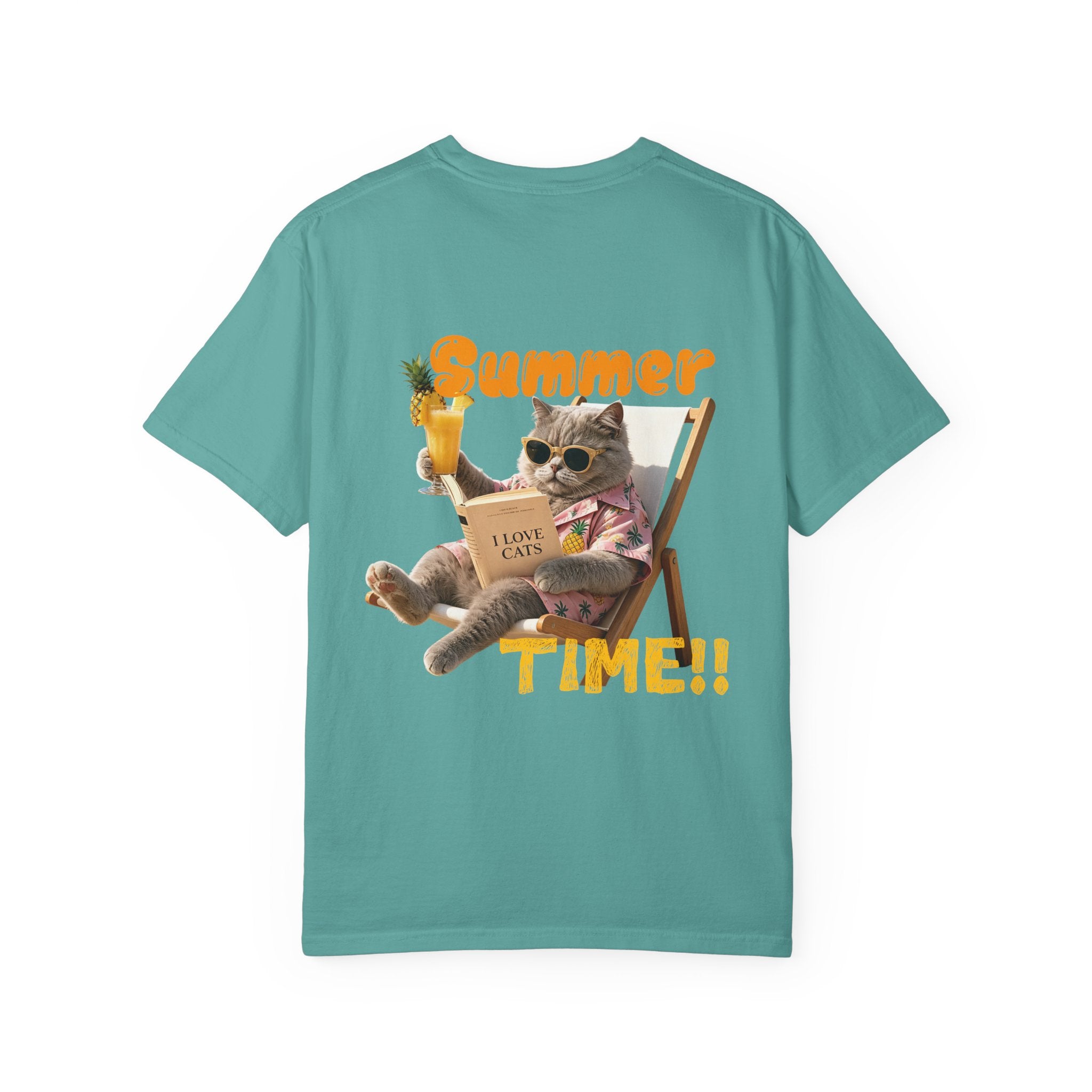 Custom Cat Summer T-Shirt - Funny Vacation Cat Tee, Pet Lover Gift