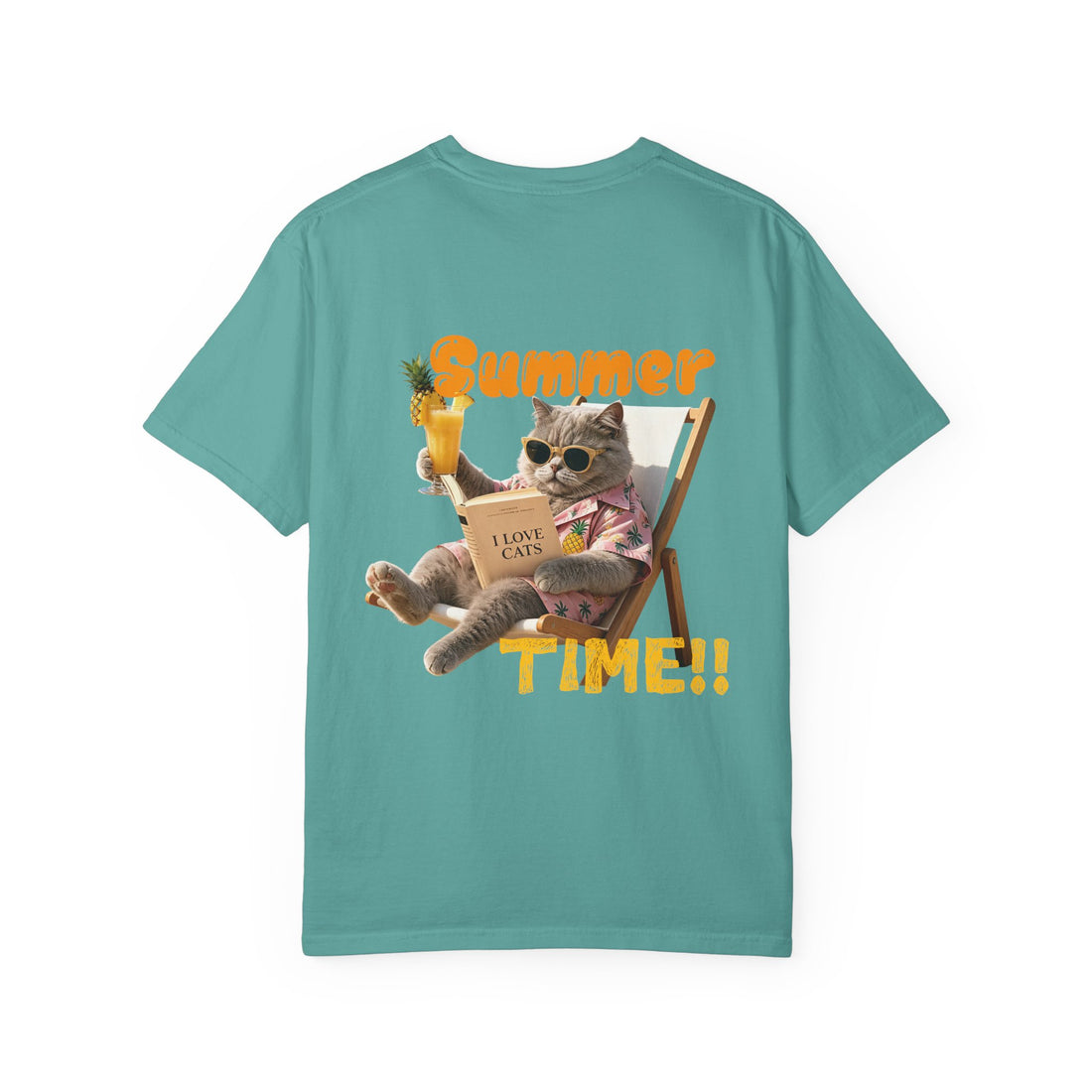 Custom Cat Summer T-Shirt - Funny Vacation Cat Tee, Pet Lover Gift