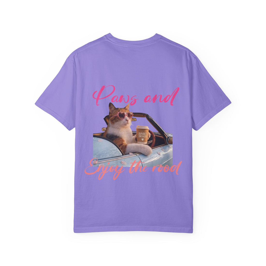 Custom Pet Travel T-Shirt - Summer Road Trip Tee for Cat Lovers