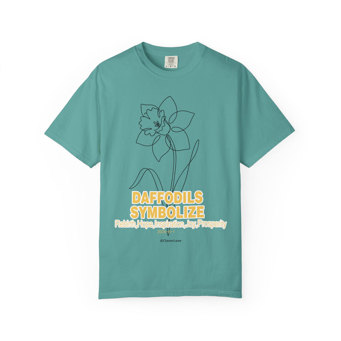 Daffodil Flower T-Shirt - Botanical Graphic Shirt for Flower Lovers