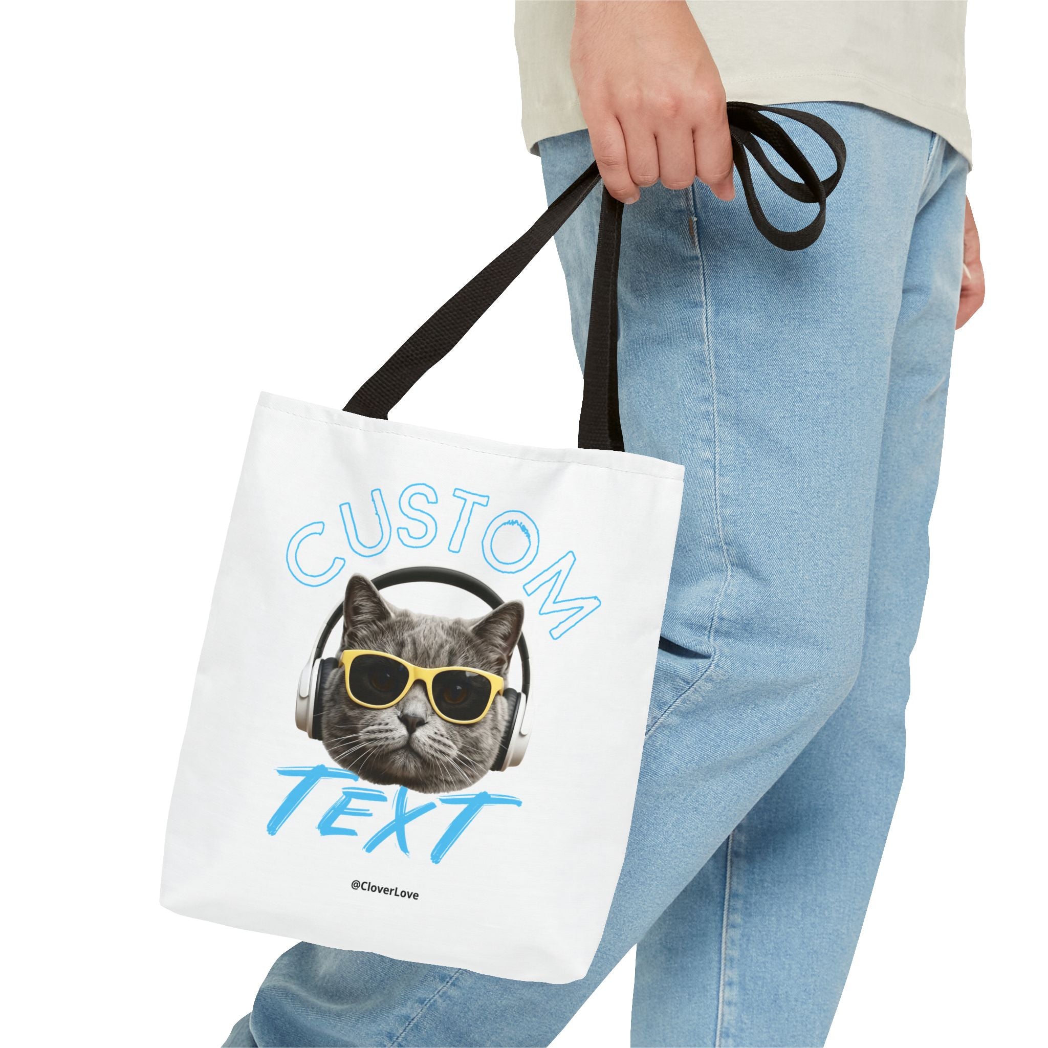 Summer Chill Cat Tote Bag | Funny Cat Lover Beach Bag