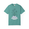 Violet Flower T-Shirt - Botanical Graphic Shirt for Flower Lovers