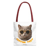 Summer Cat Tote Bag | Funny Cat Lover Beach Canvas Bag