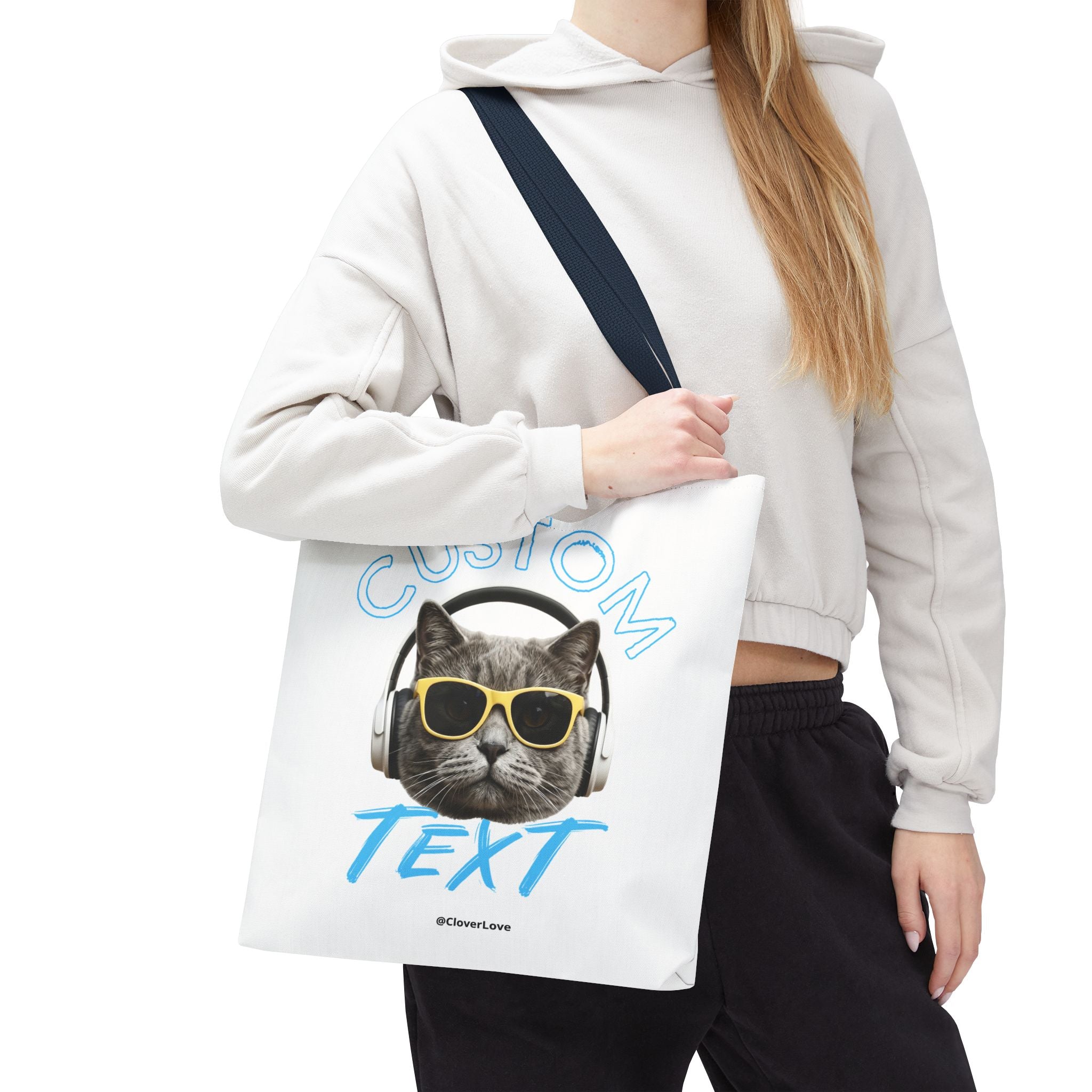 Summer Chill Cat Tote Bag | Funny Cat Lover Beach Bag