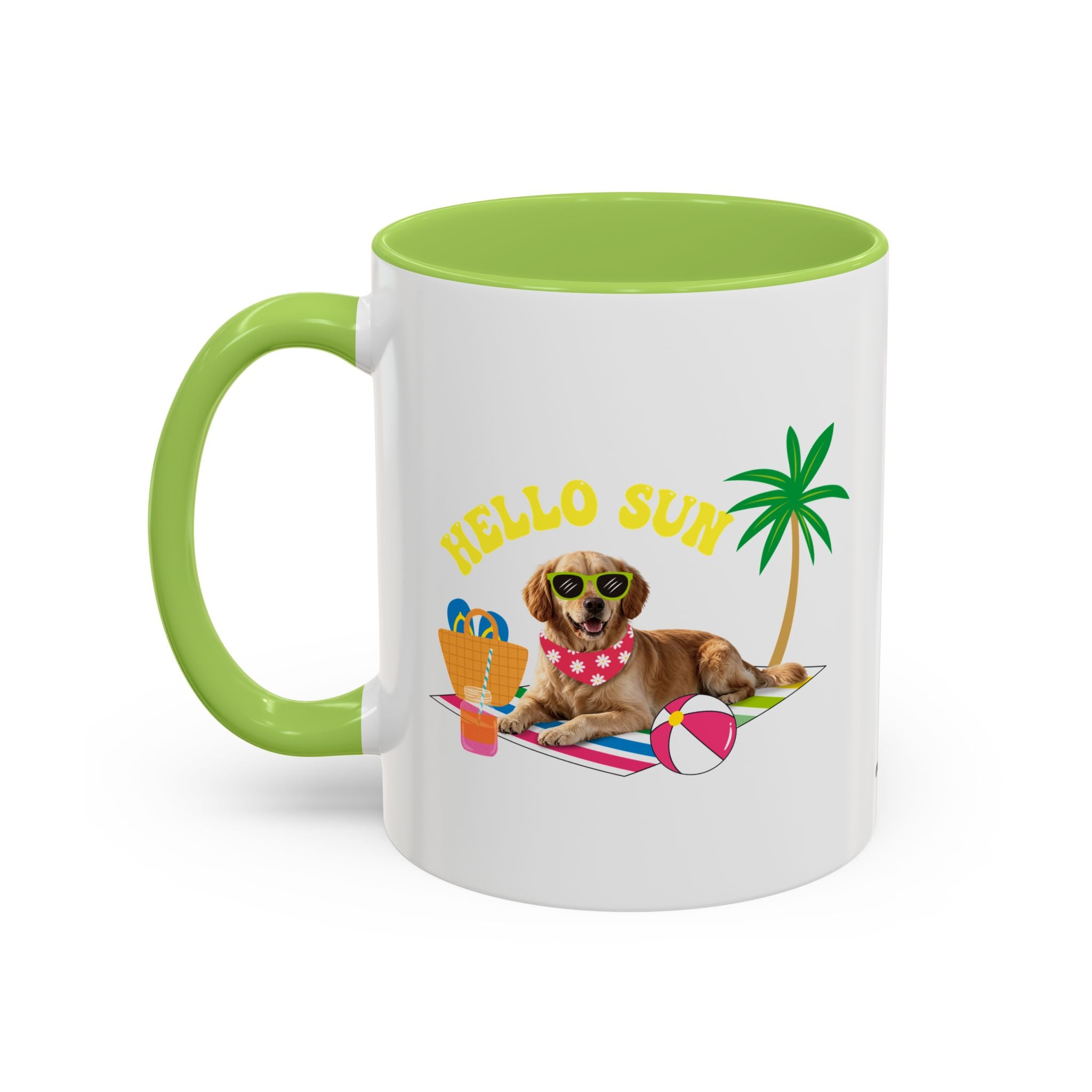 Süße Sommer Hunde-Tasse | Personalisierte Hunde-Foto-Kaffeetasse mit individuellem Text