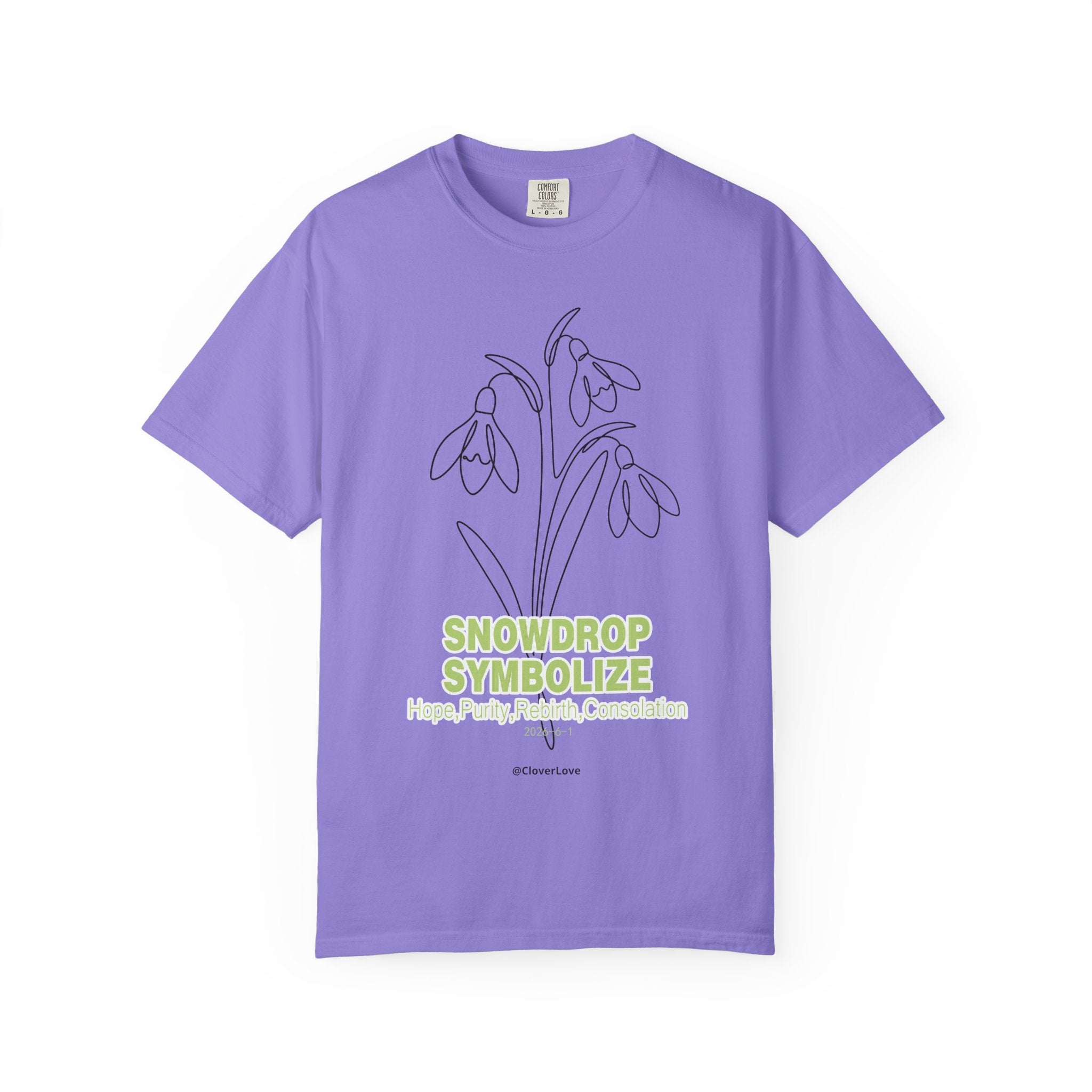 Snowdrop Flower T-Shirt - Botanical Shirt for Flower Lovers