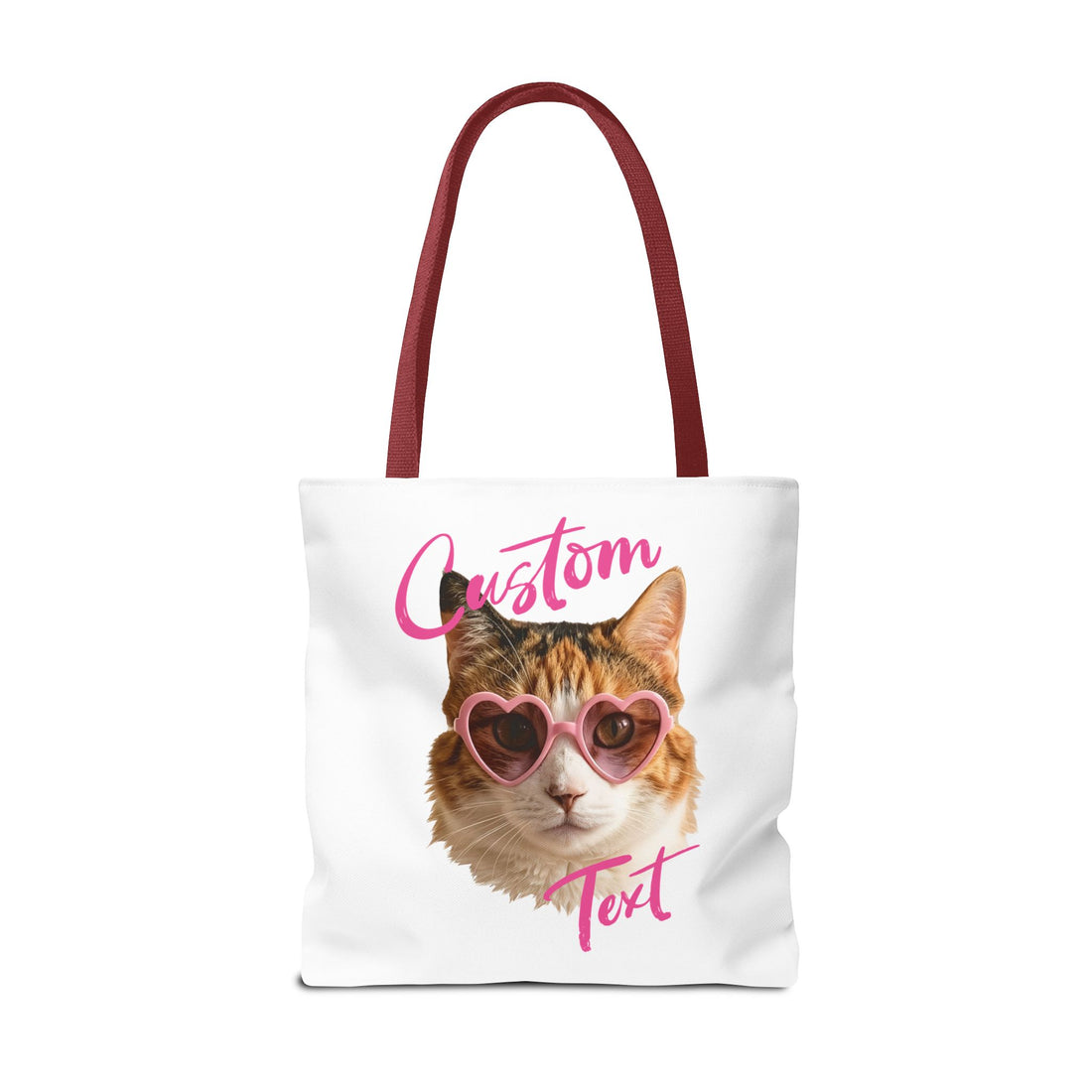 Cute Cat Tote Bag | Custom Cat Photo Personalized Canvas Bag