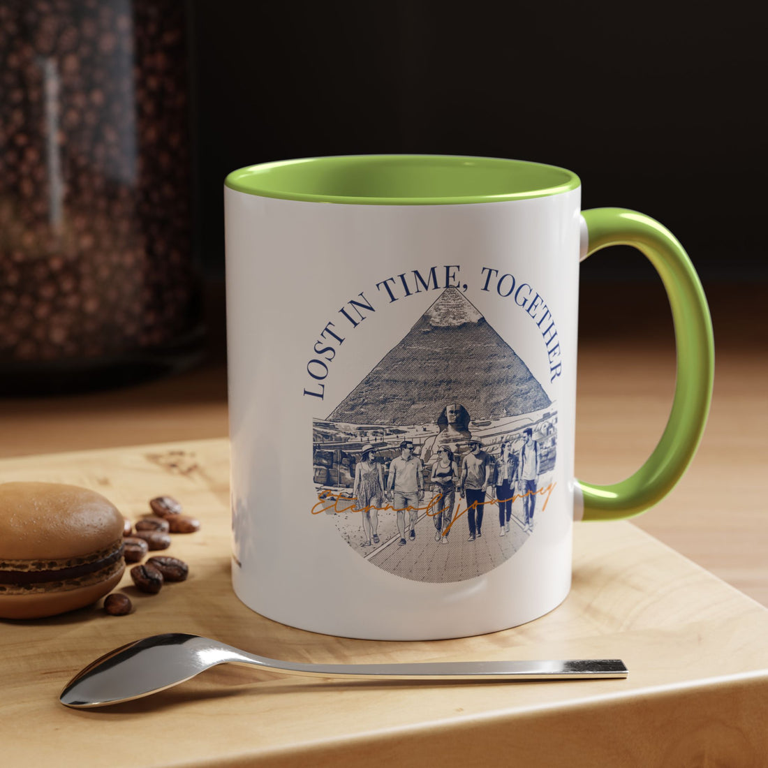 Egypt Travel Memory Mug - Pyramid Adventure Coffee Cup for Travelers